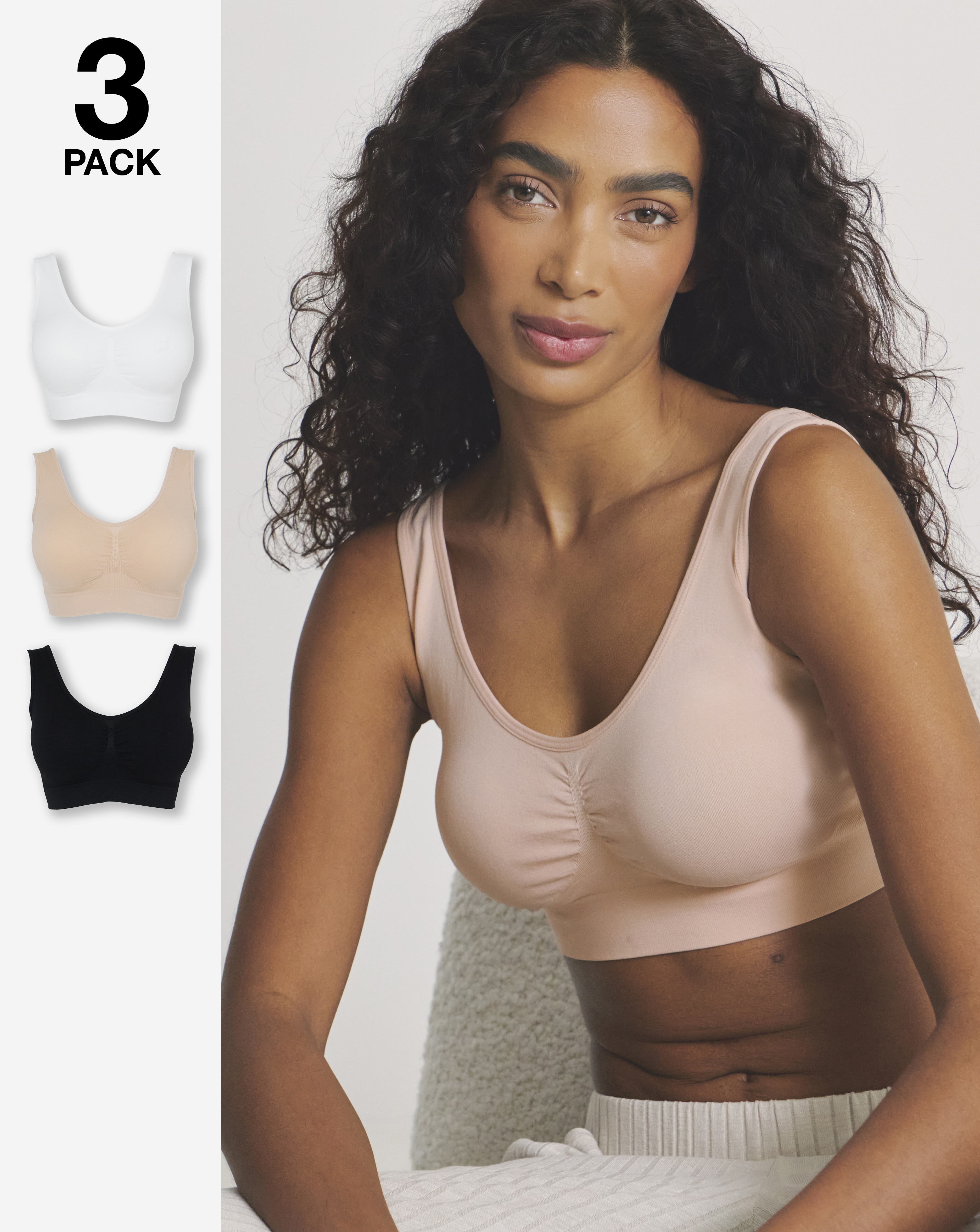 New In - Pretty Secrets 3 Pack Comfort Tops
