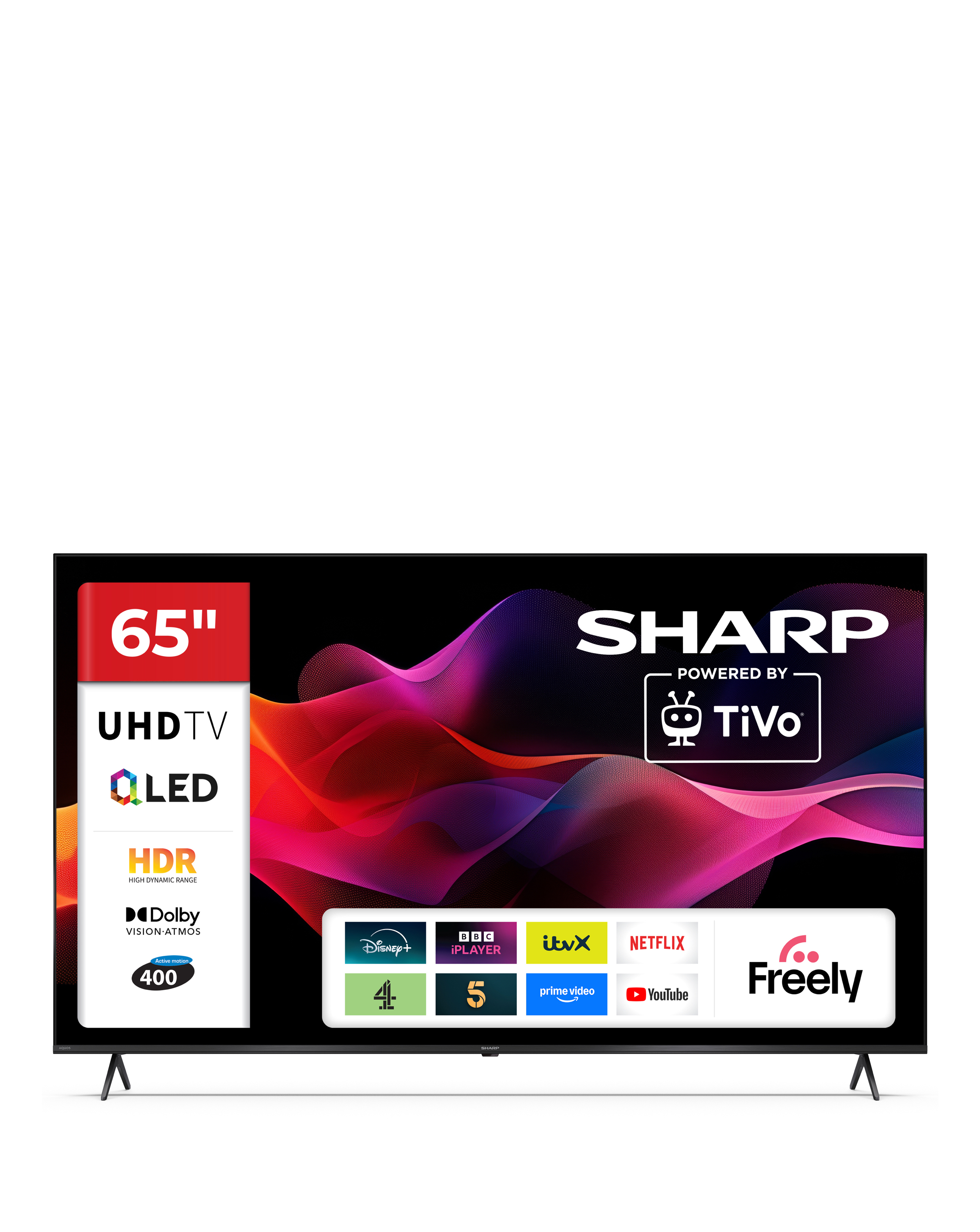 Sharp - 65HM5245K - 4K Ultra HD Smart QLED TV - 65 Inch - Black