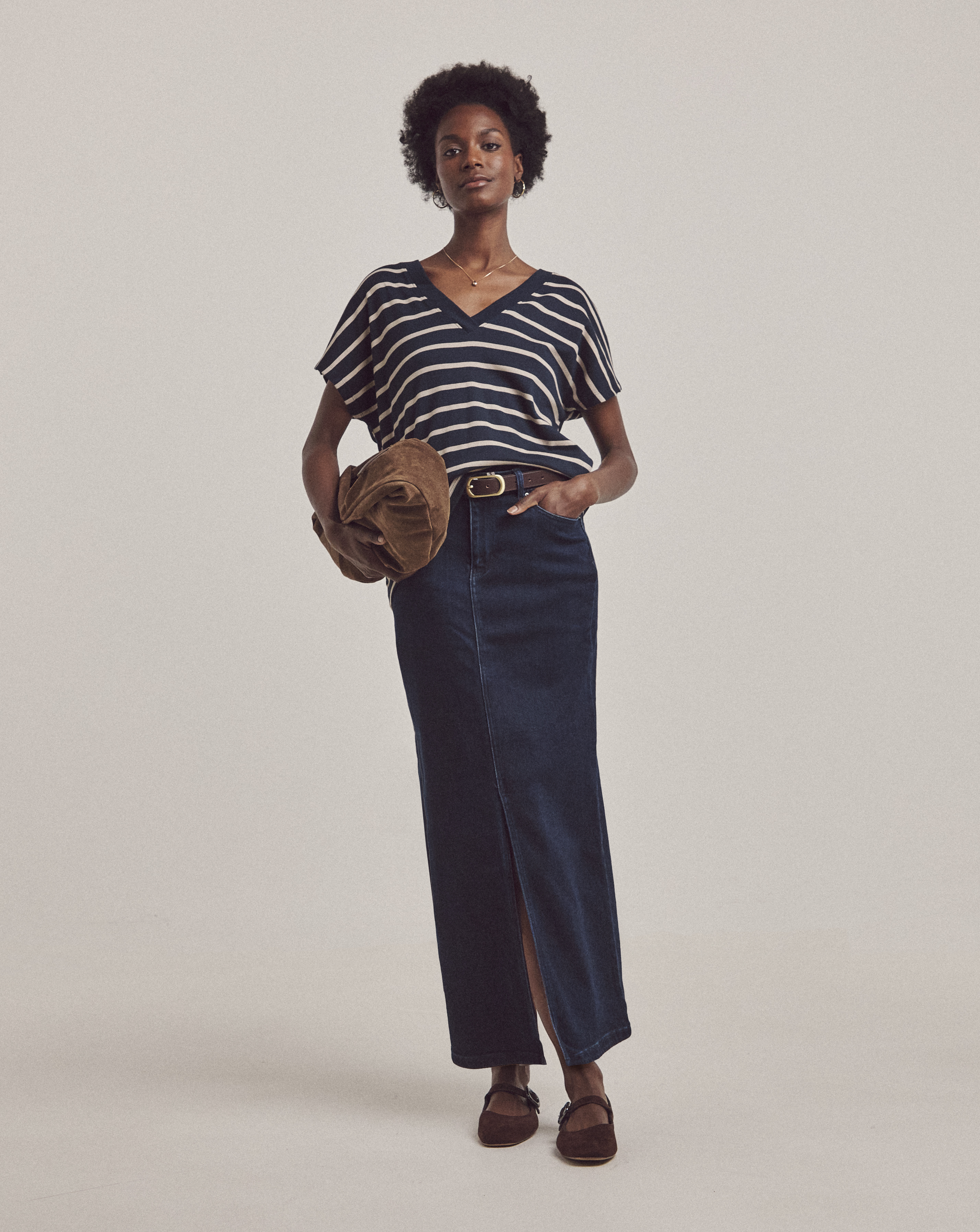 Anthology Indigo Denim Maxi Skirt