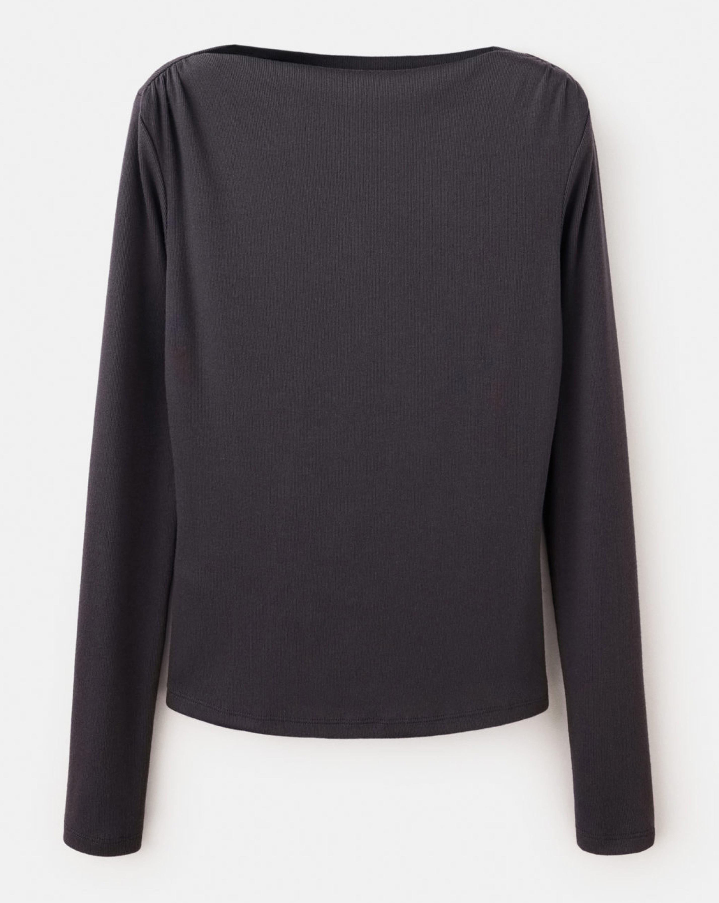 Mango Women's Chocolate Long-Sleeved T-Shirt Size S