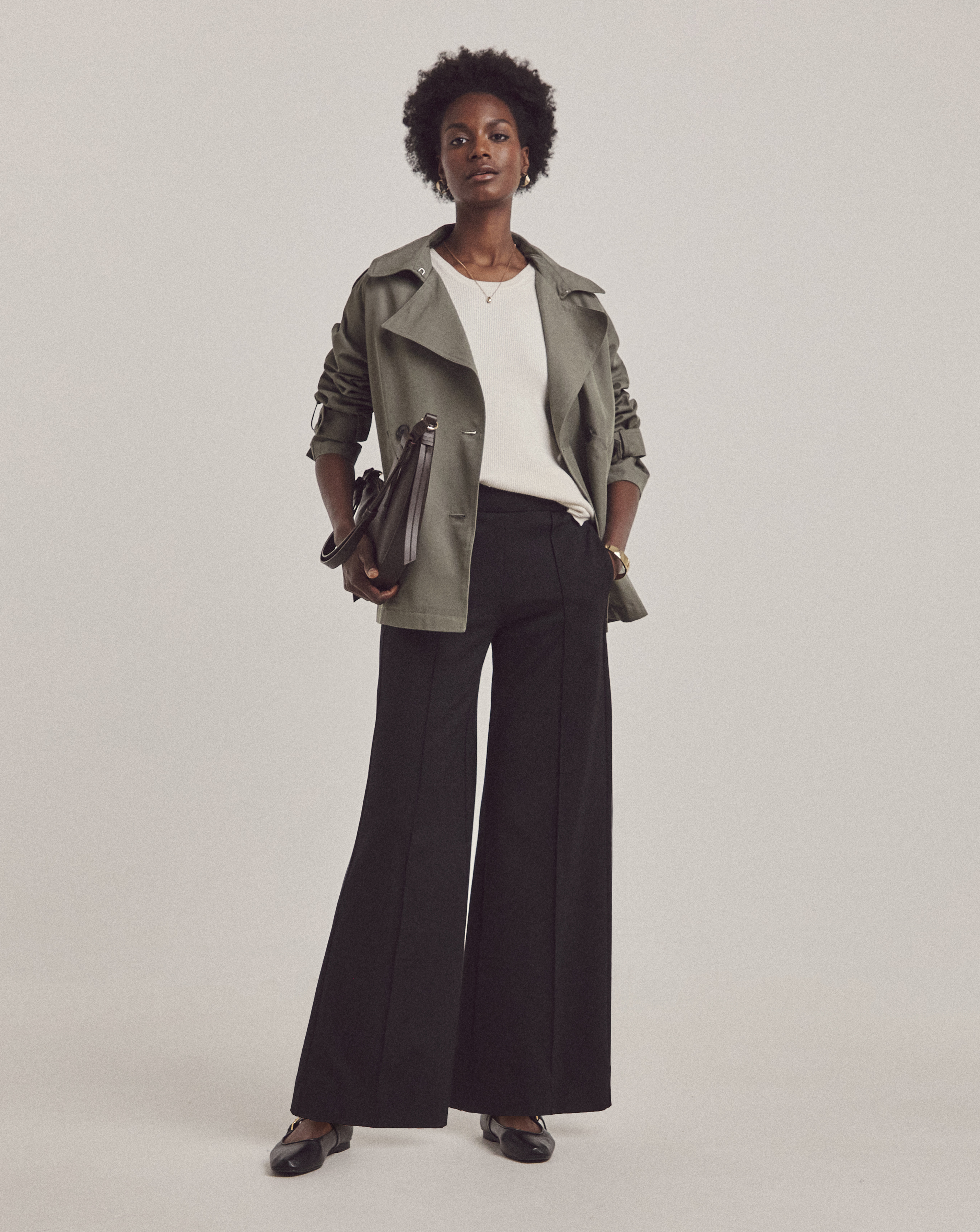 Anthology Ponte Pull On Wide Leg Trouser
