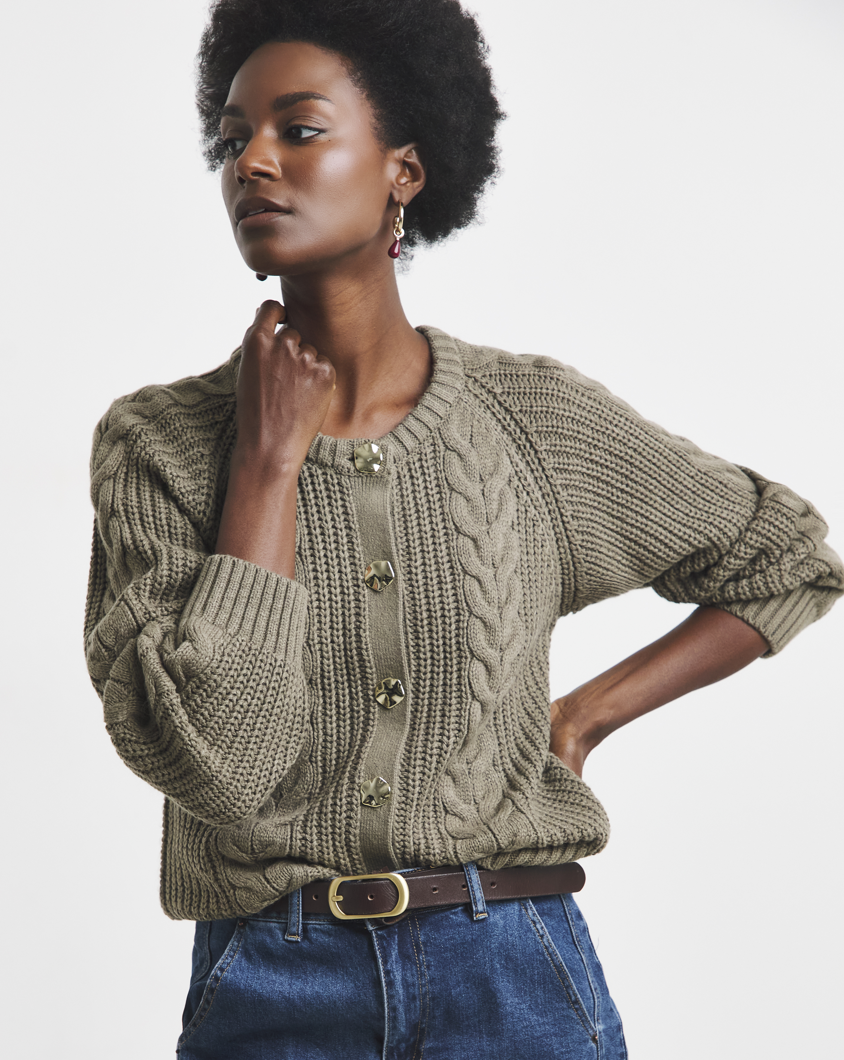 JDY Cable Knit Cardigan