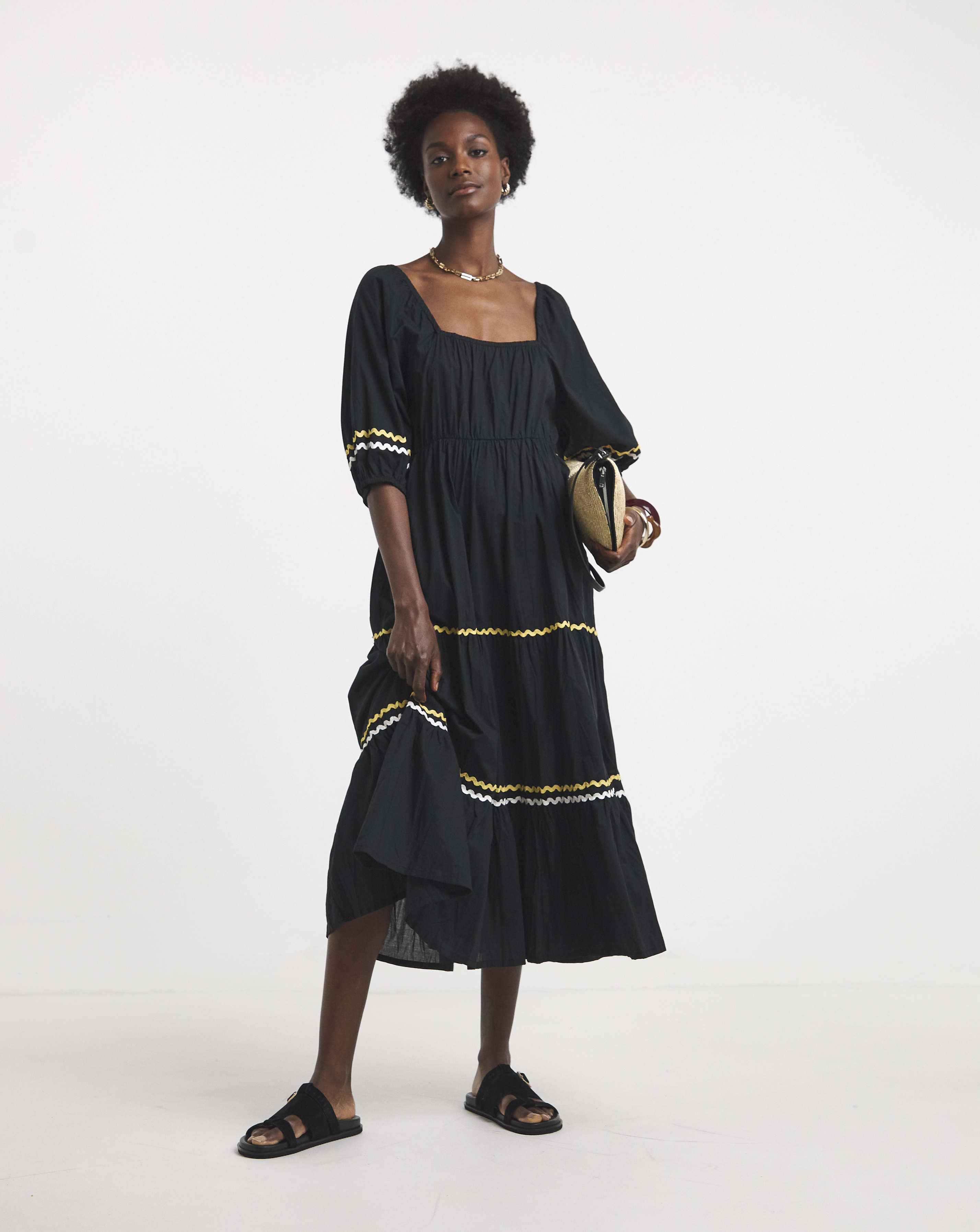 Pure Cotton Tier Smock Dress