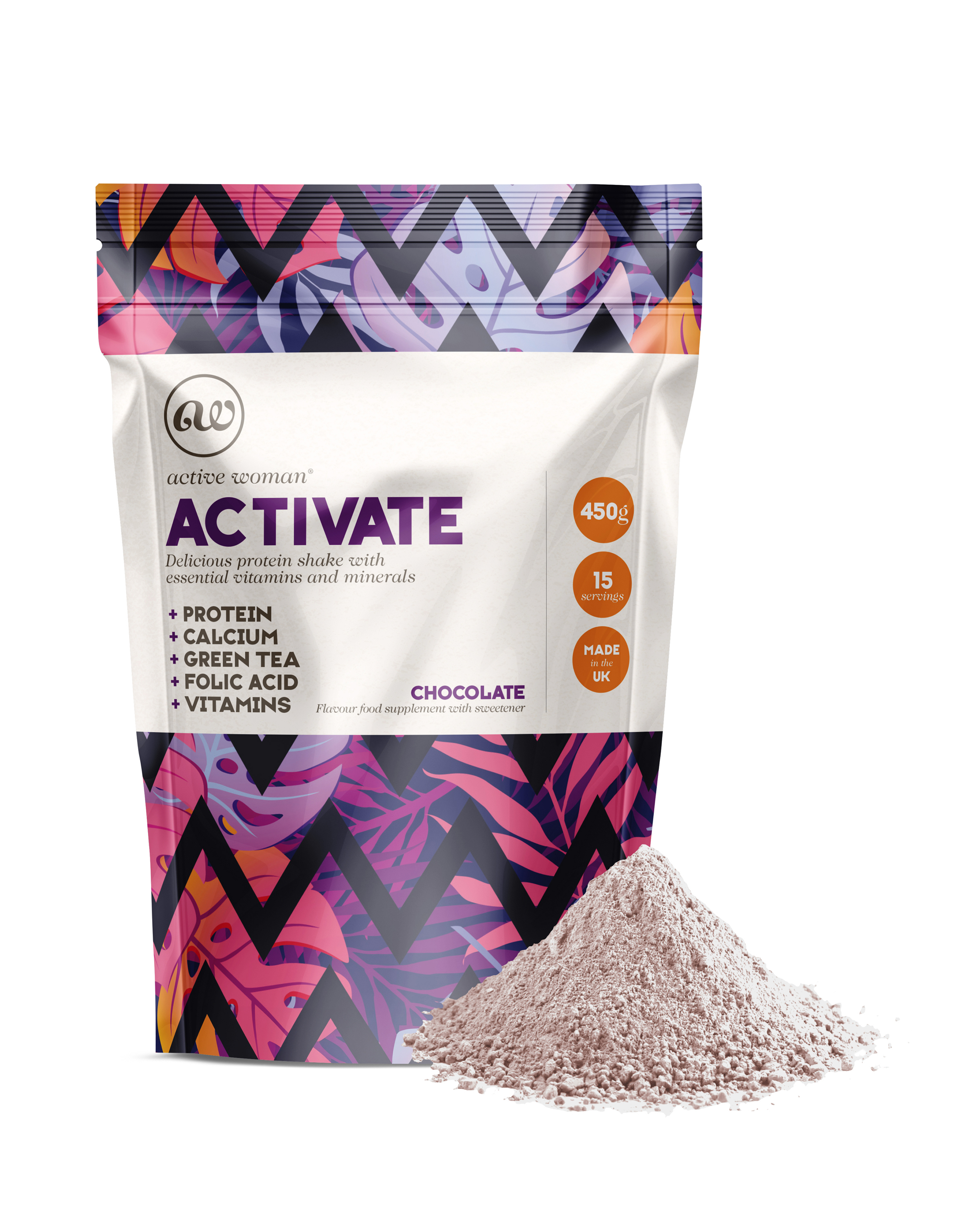 Bio-Synergy Active Woman Activate Chocolate Protein Powder - 450g
