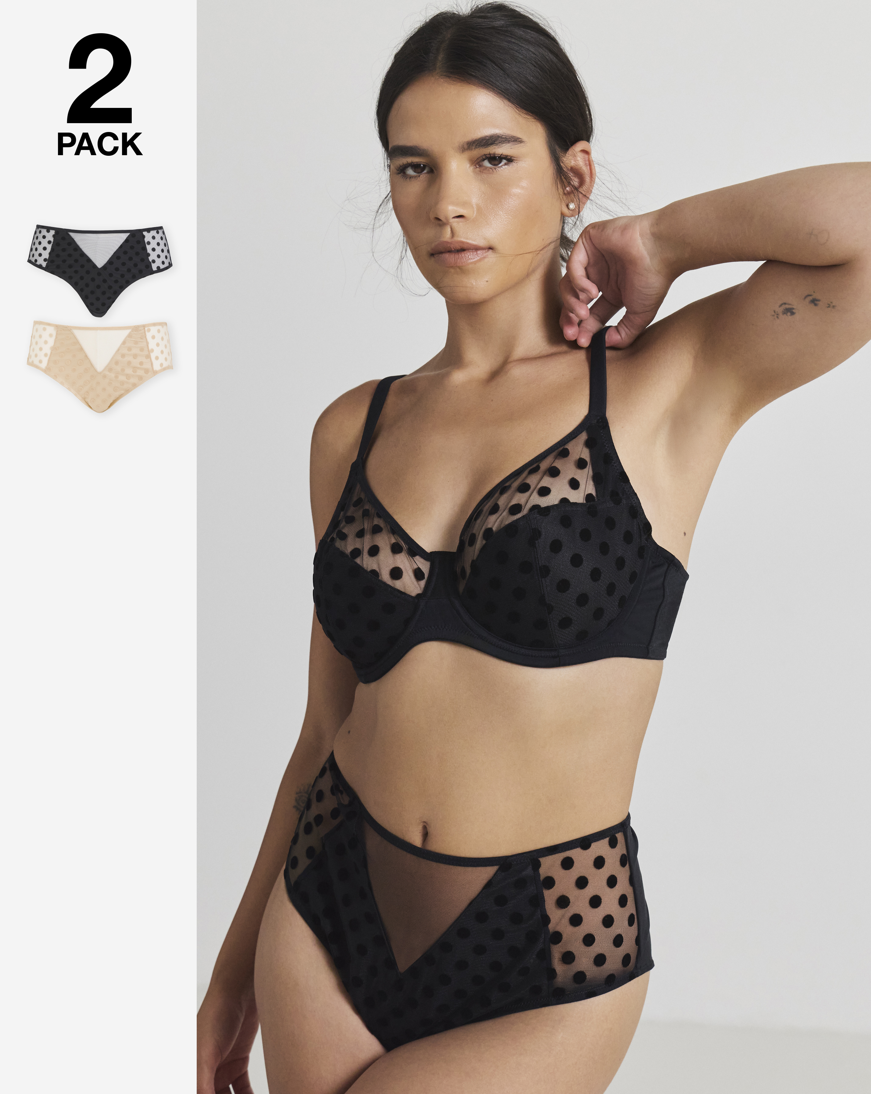 2 Pack Hannah Spot Briefs