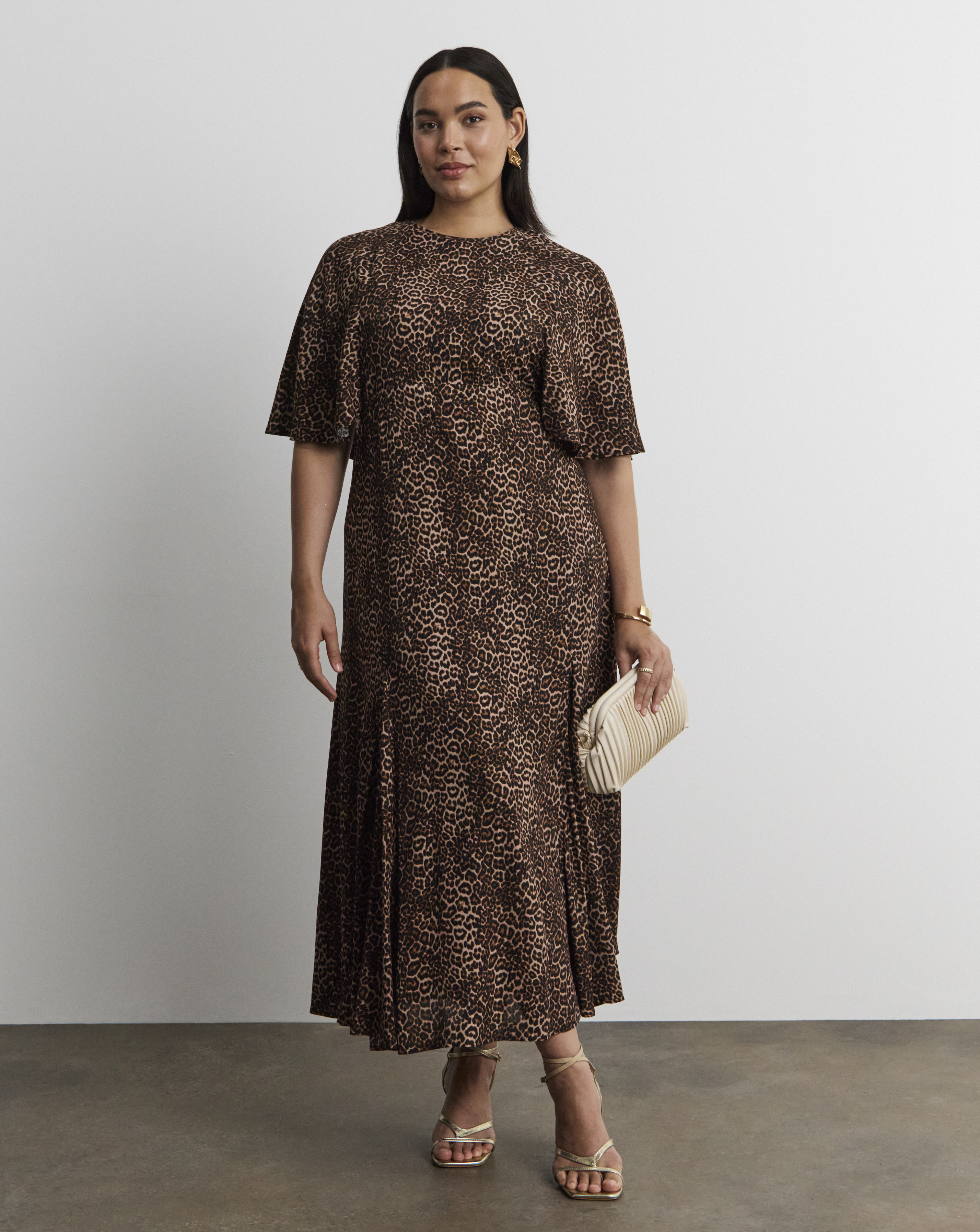 Joanna Hope Animal Print Tea Dress