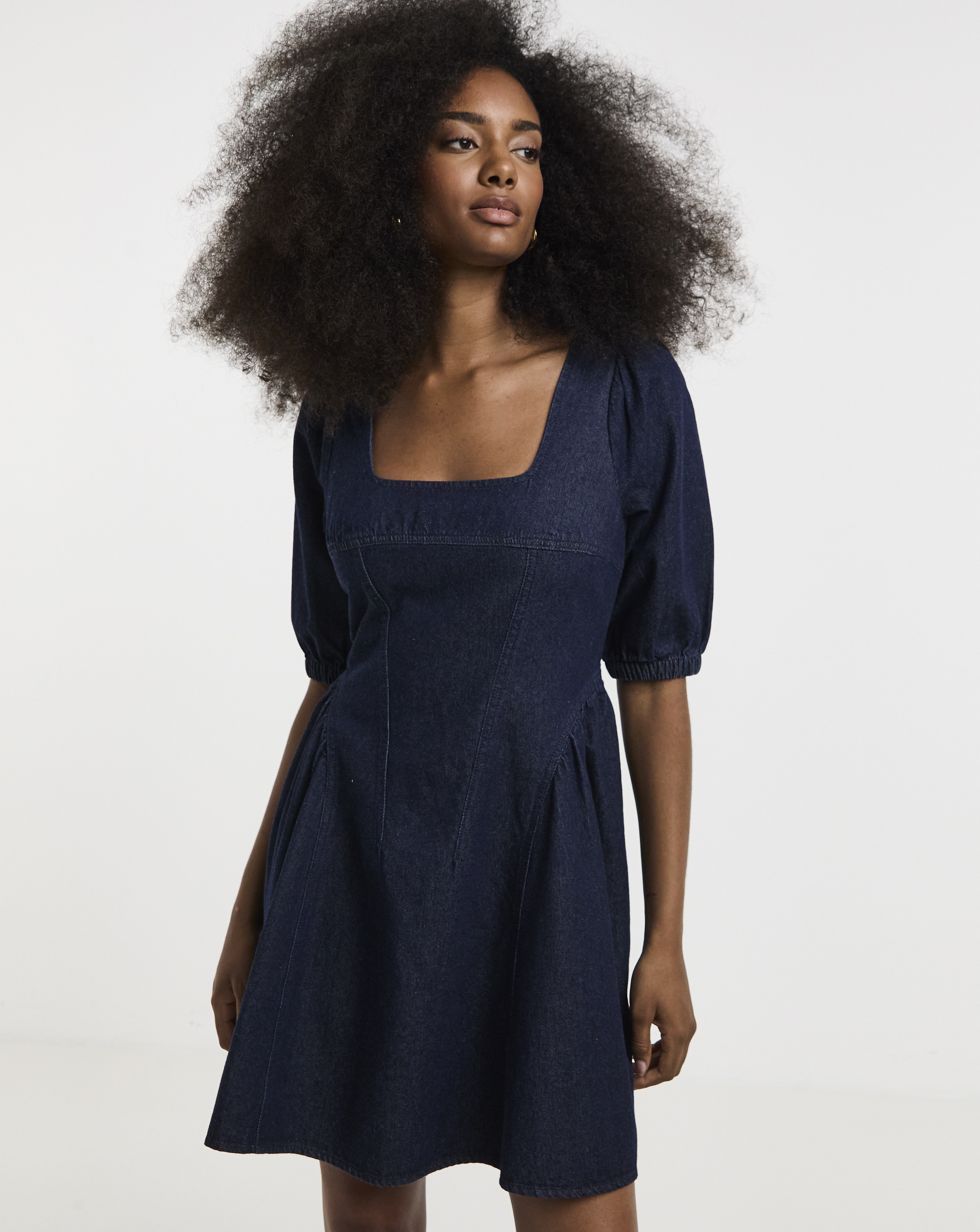 New In - Indigo Denim Corset Mini Dress
