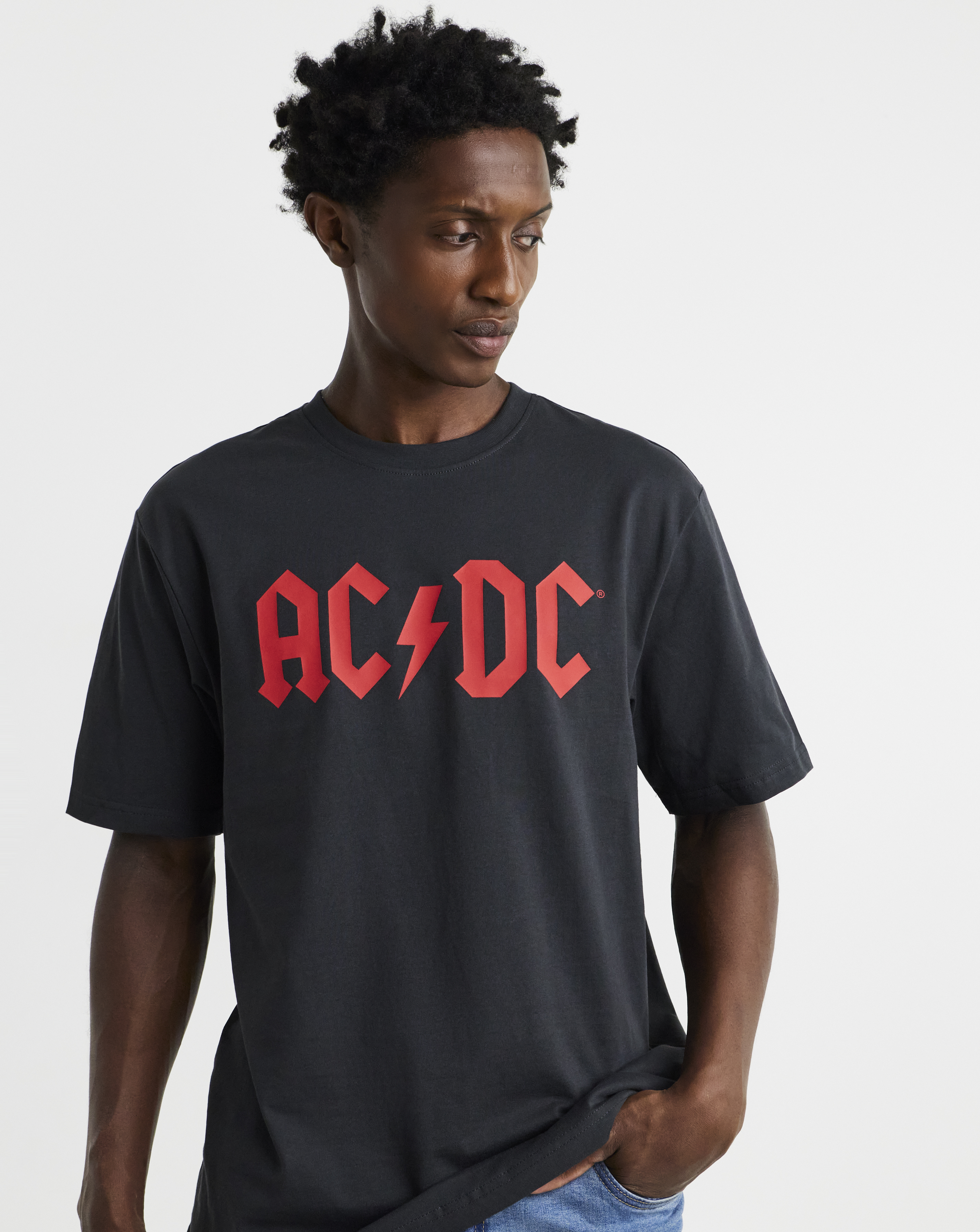 Only & Sons ACDC Relaxed Fit T-Shirt - Black
