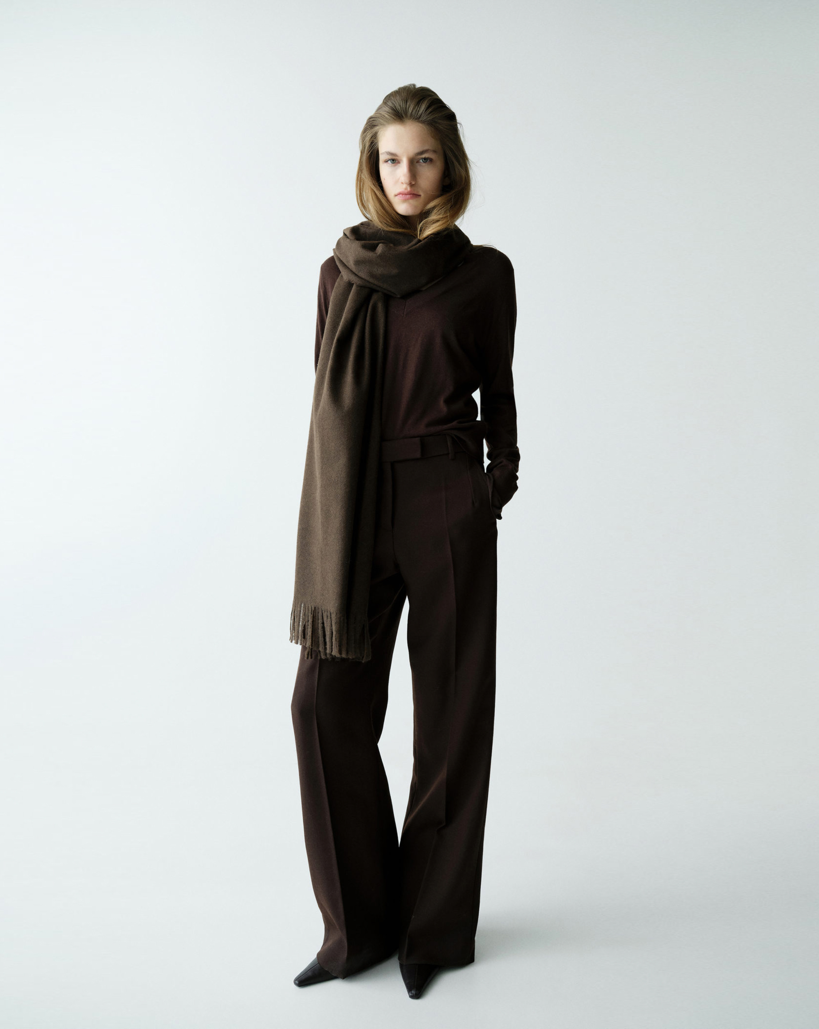 Mango V-neck Knit Sweater