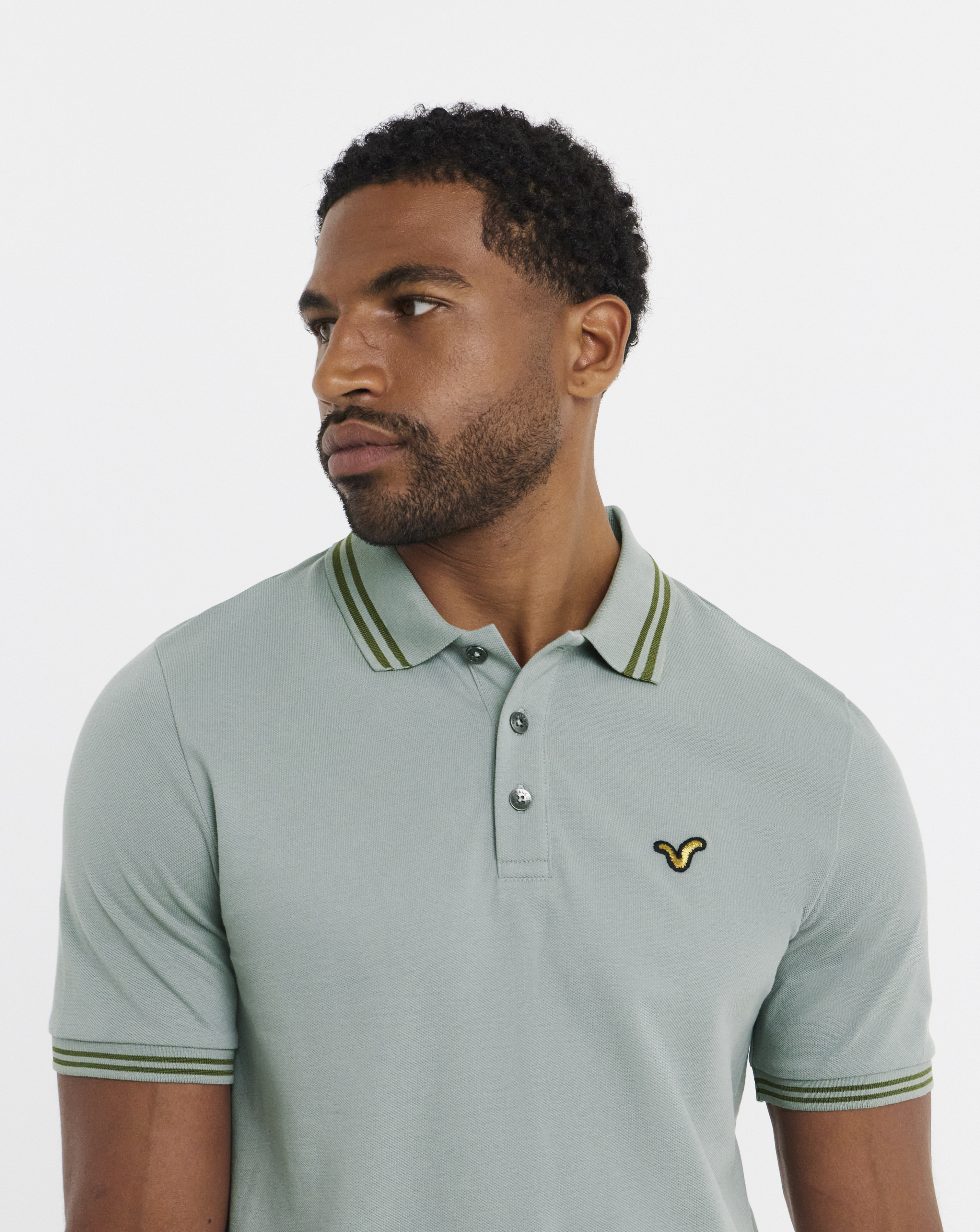Voi Tipped Pique Polo Long Length