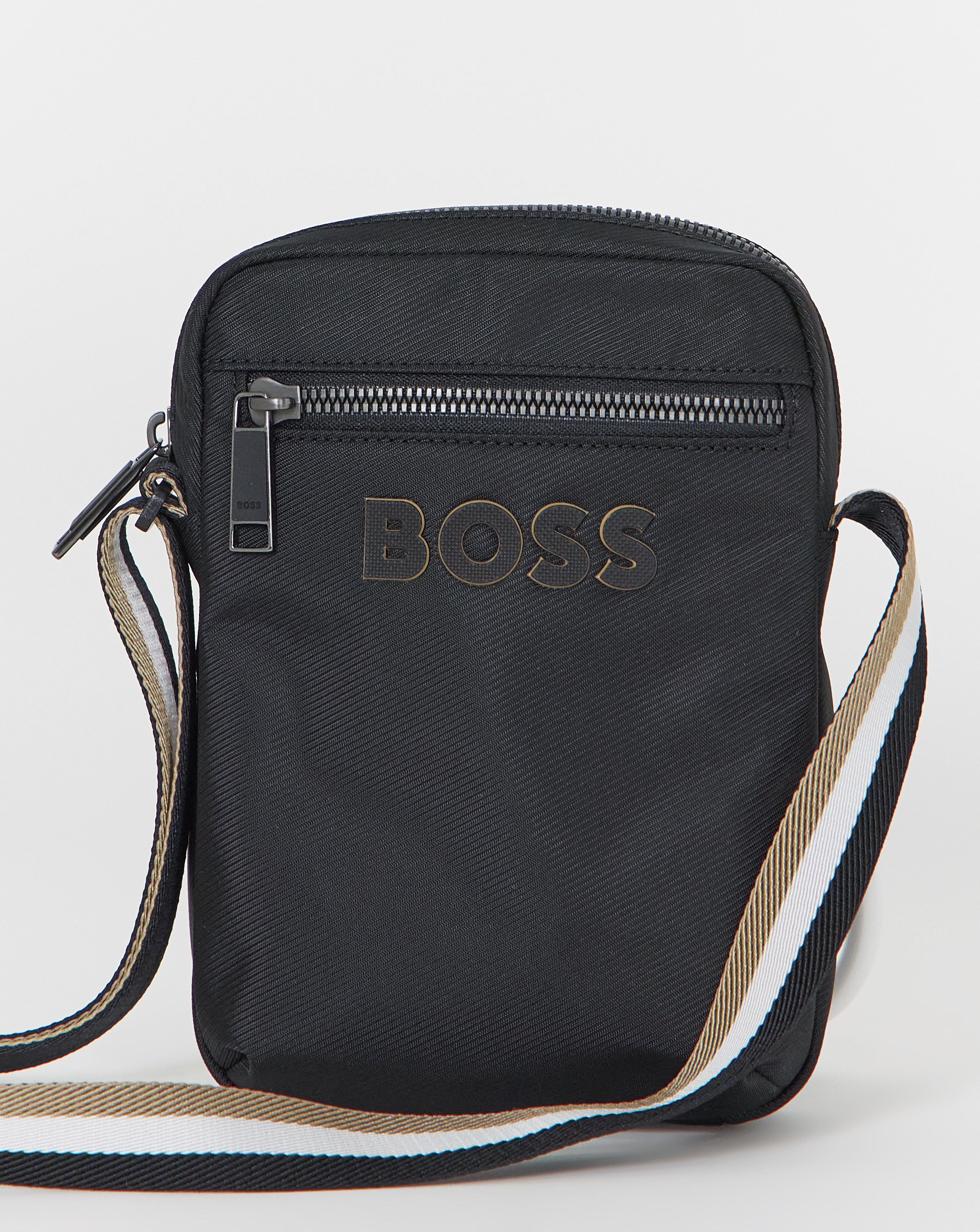 Boss Catch Logo Cross Body Bag - Black