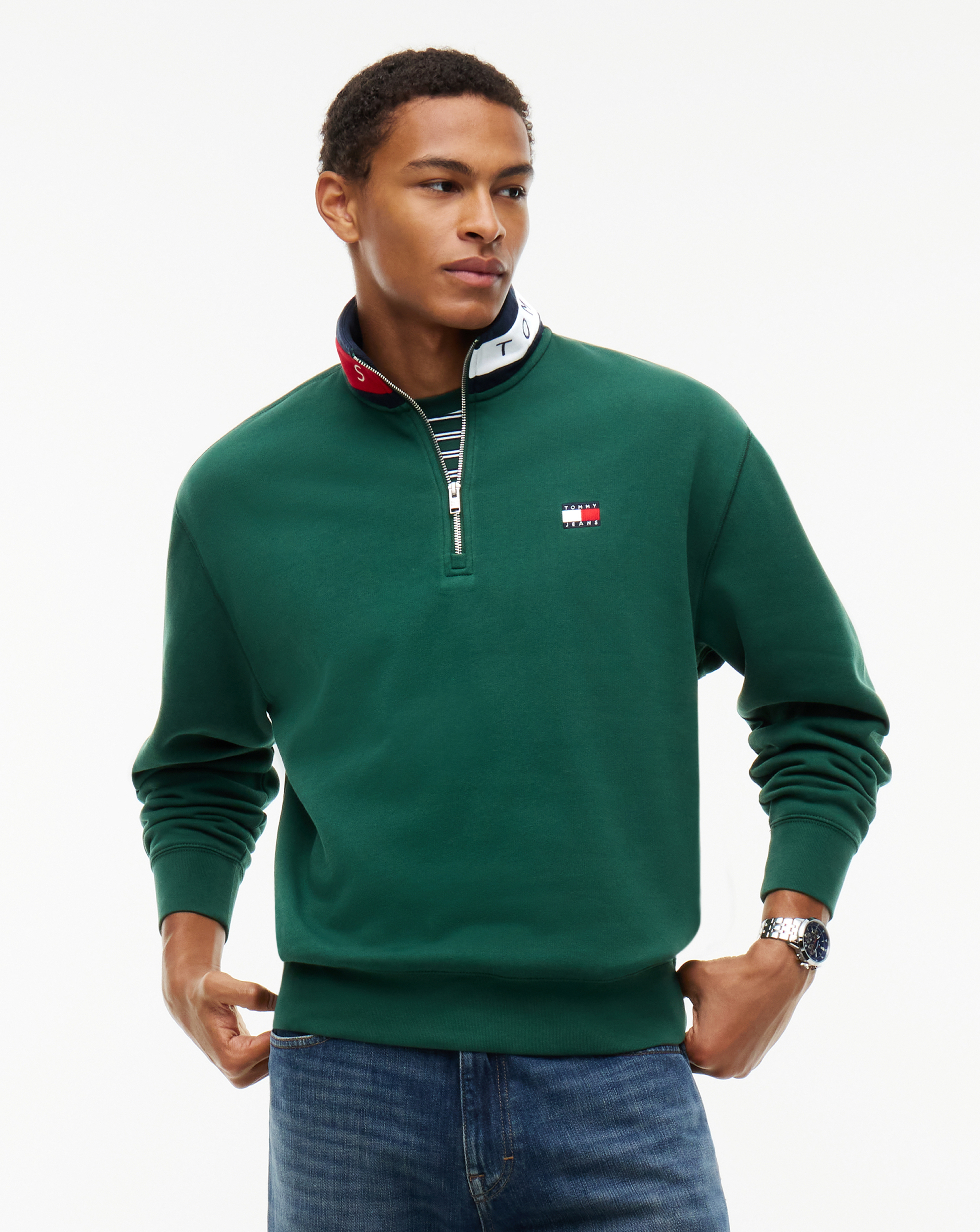 Tommy Jeans 1/4 Zip Sweatshirt