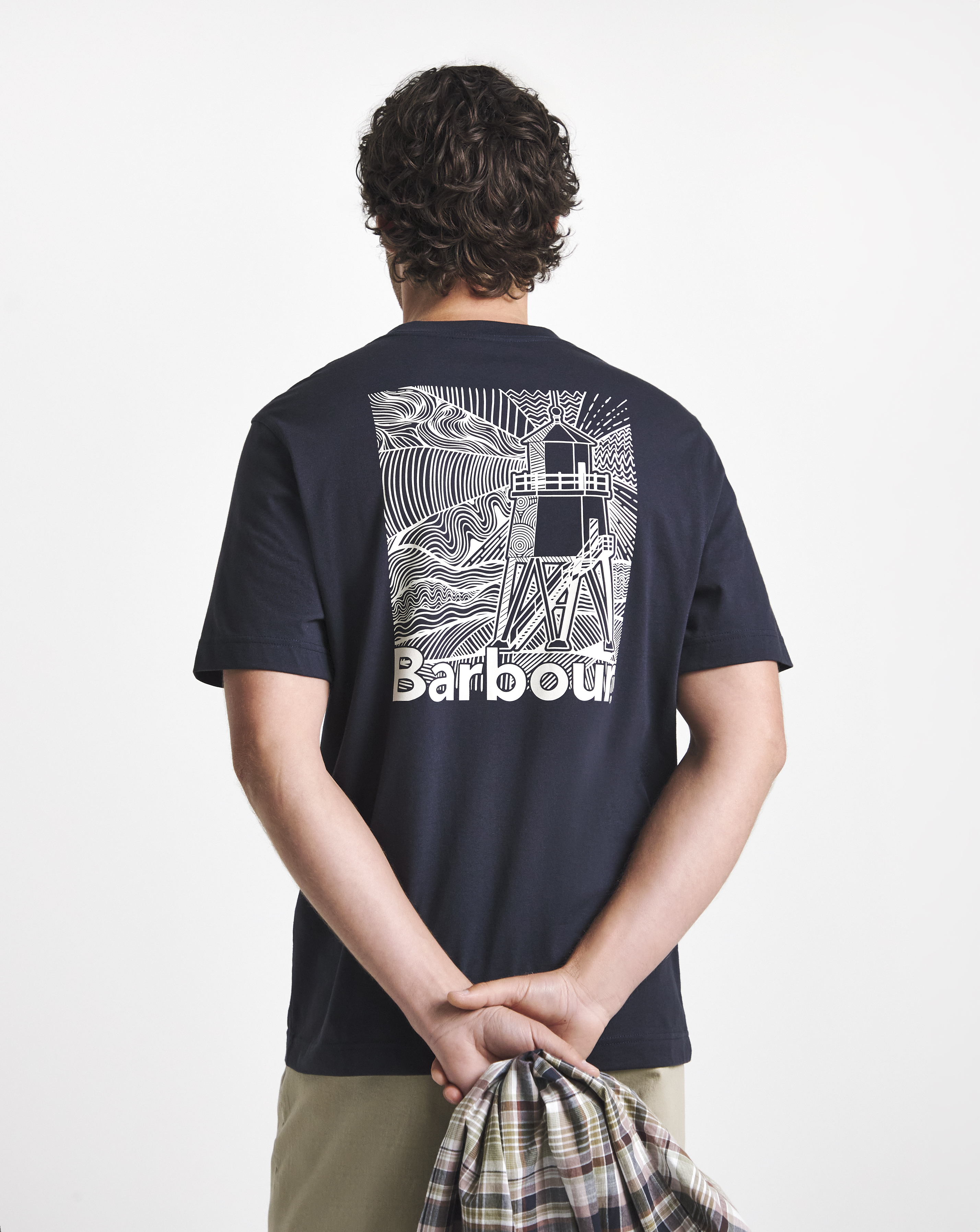 New In - Barbour Moonwell Graphic T-Shirt - Navy