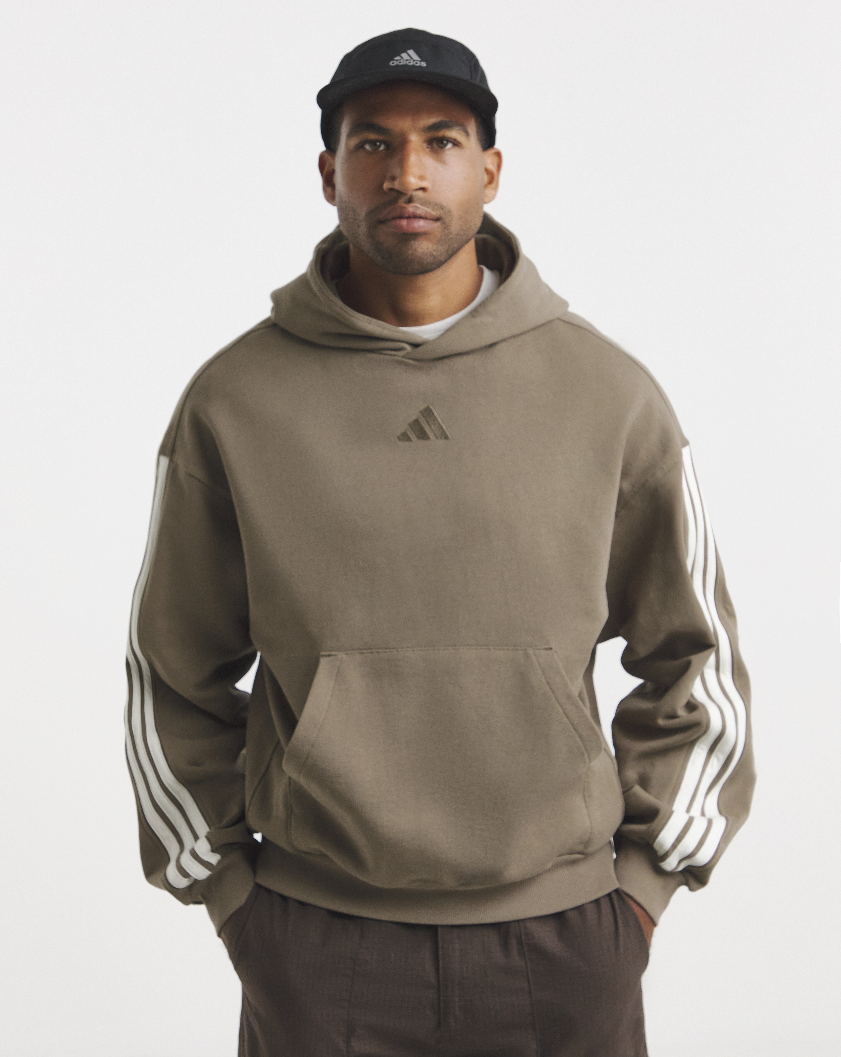 New In - adidas 3 Stripes Hoodie