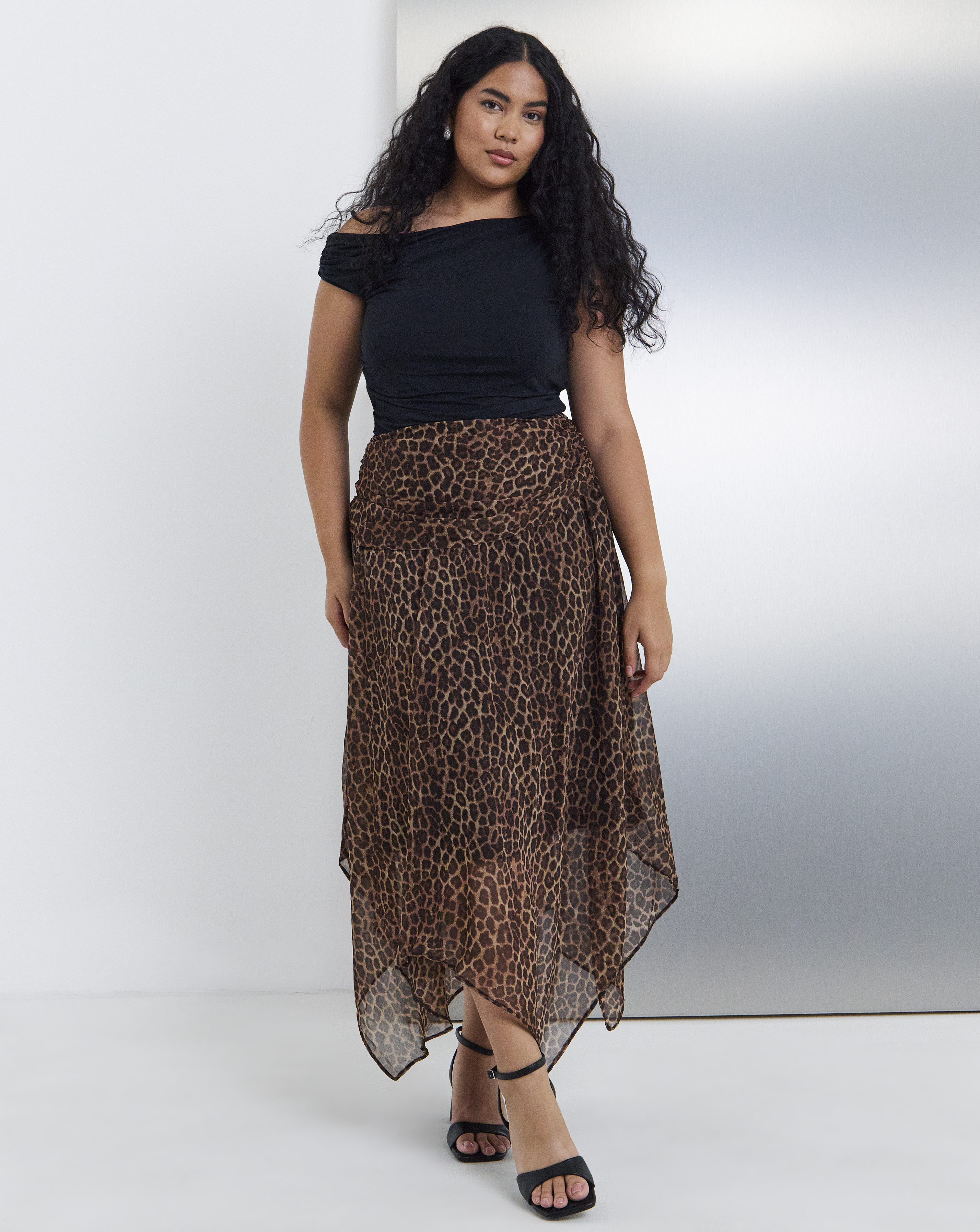 Simply Be Midaxi Chiffon Skirt