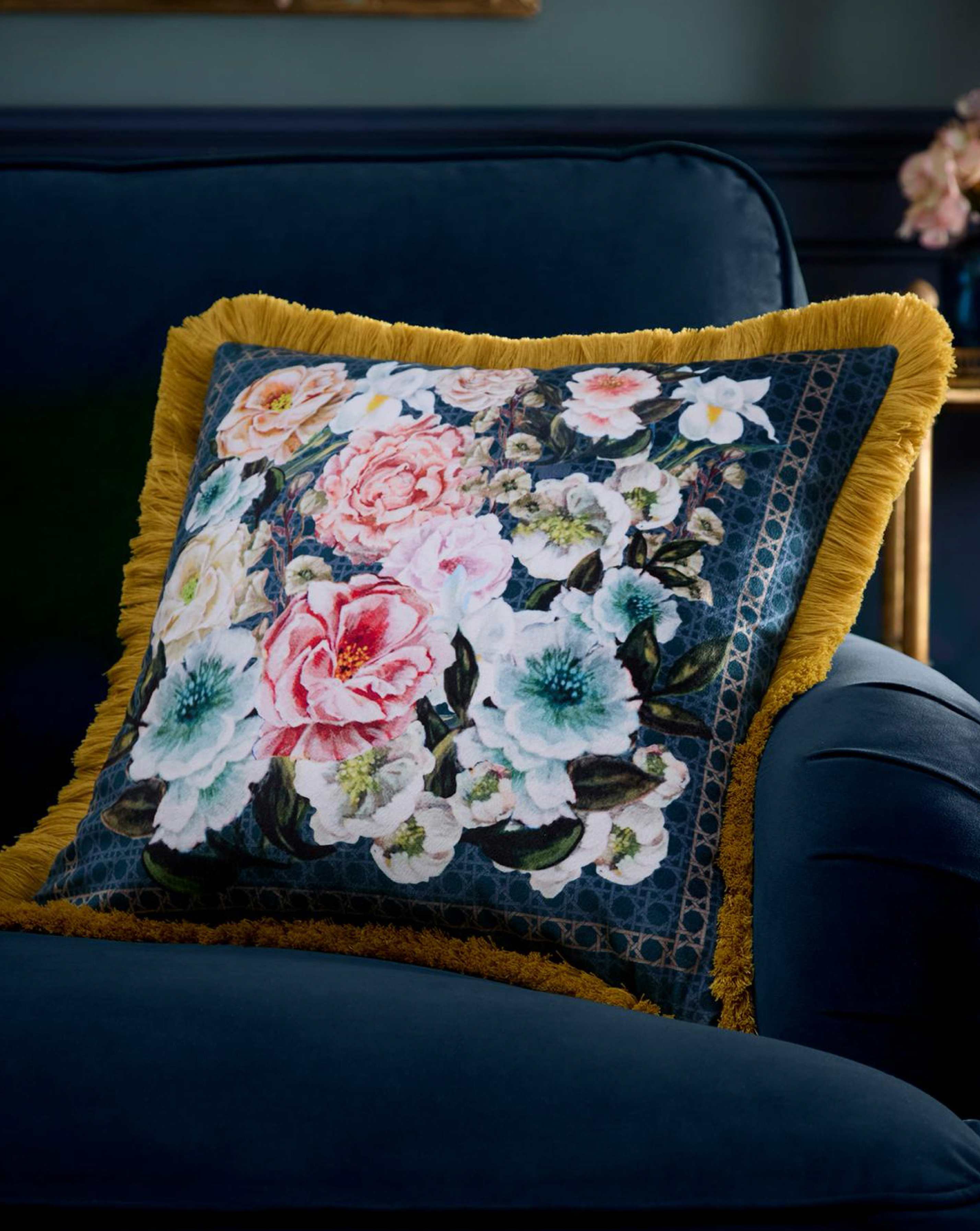 Laurence Llewelyn-Bowen Bouquet List Filled Cushion