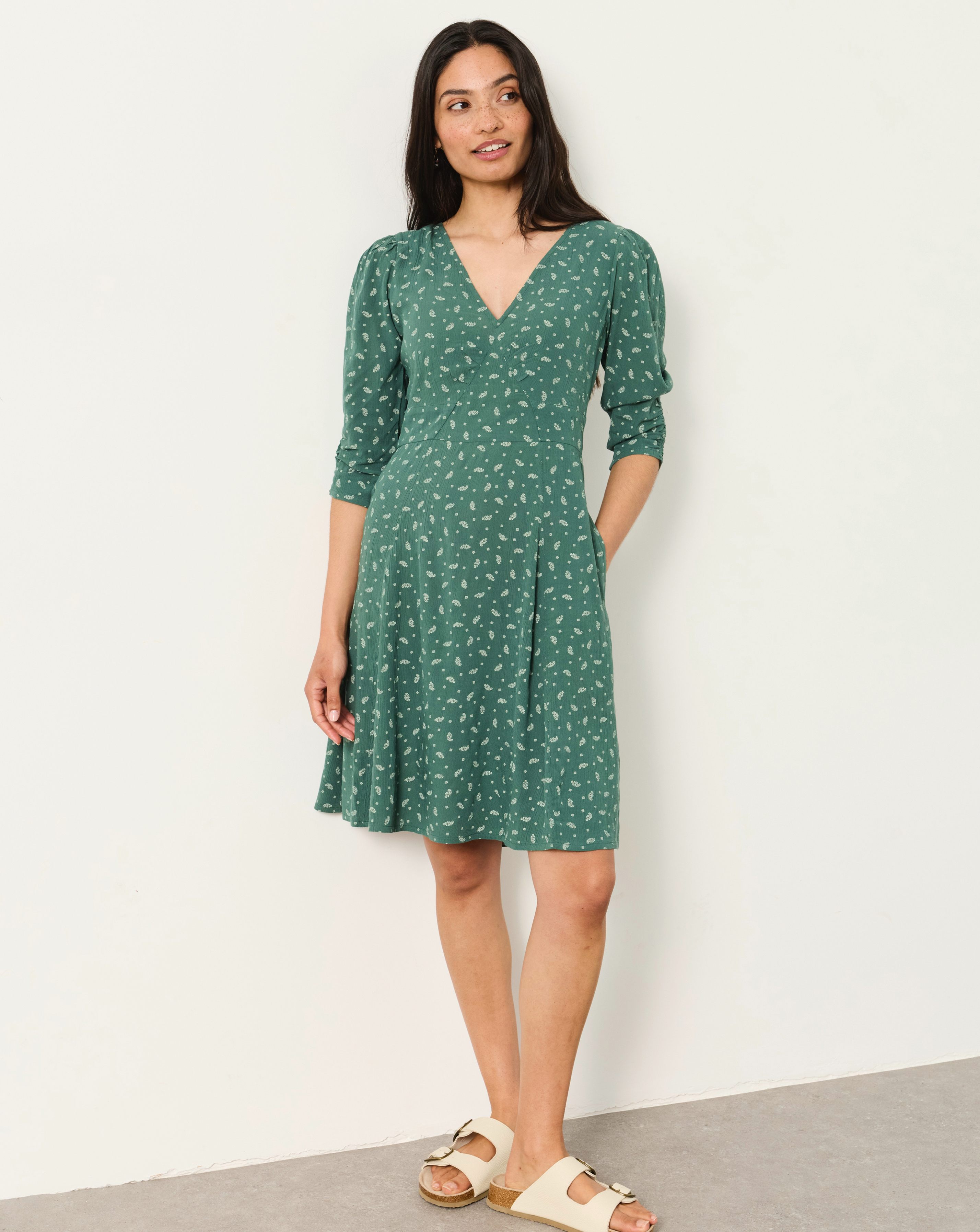 New In - FatFace Anya Paisley Midi Dress