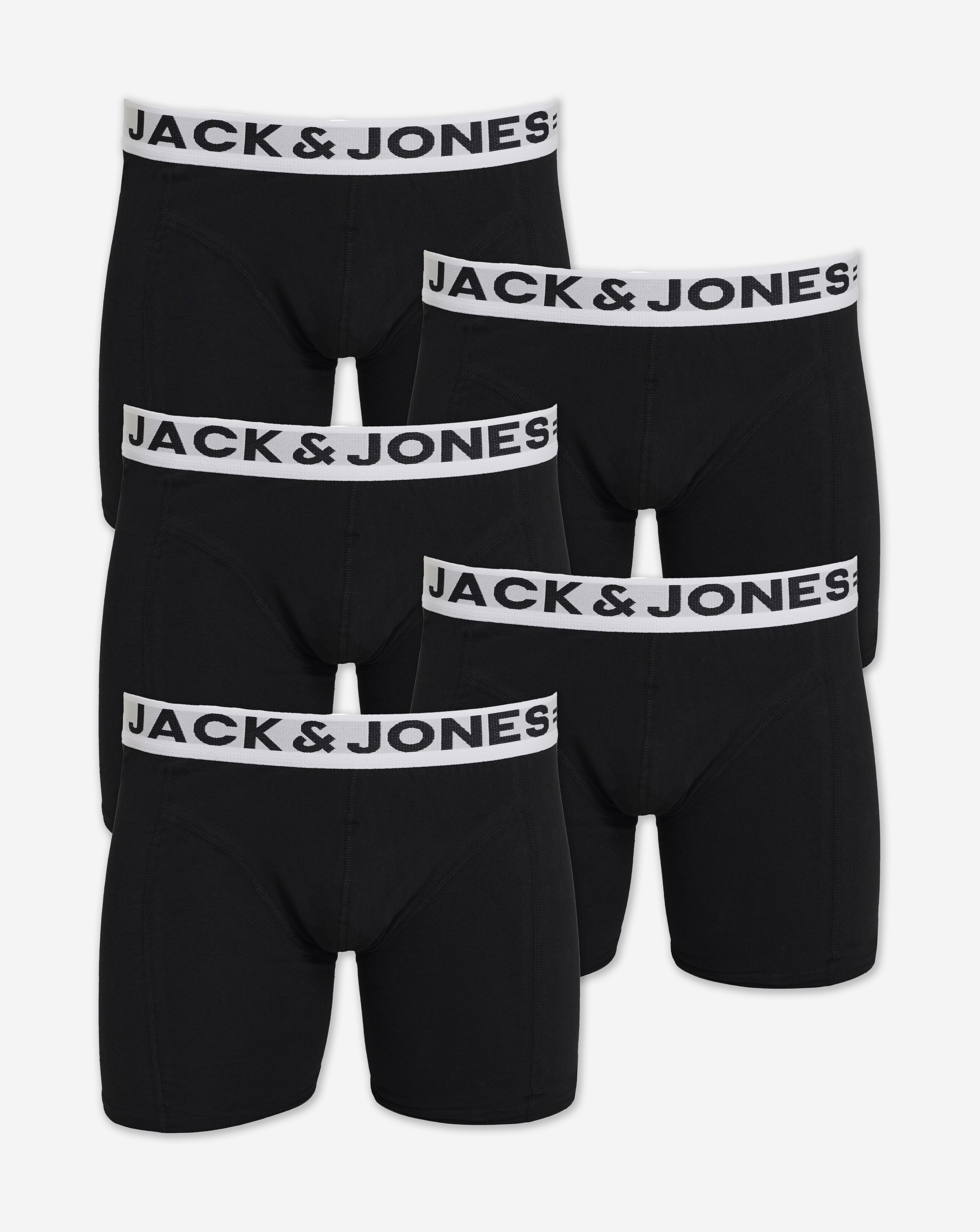 Jack & Jones Sense 5-Pack Trunks - Black