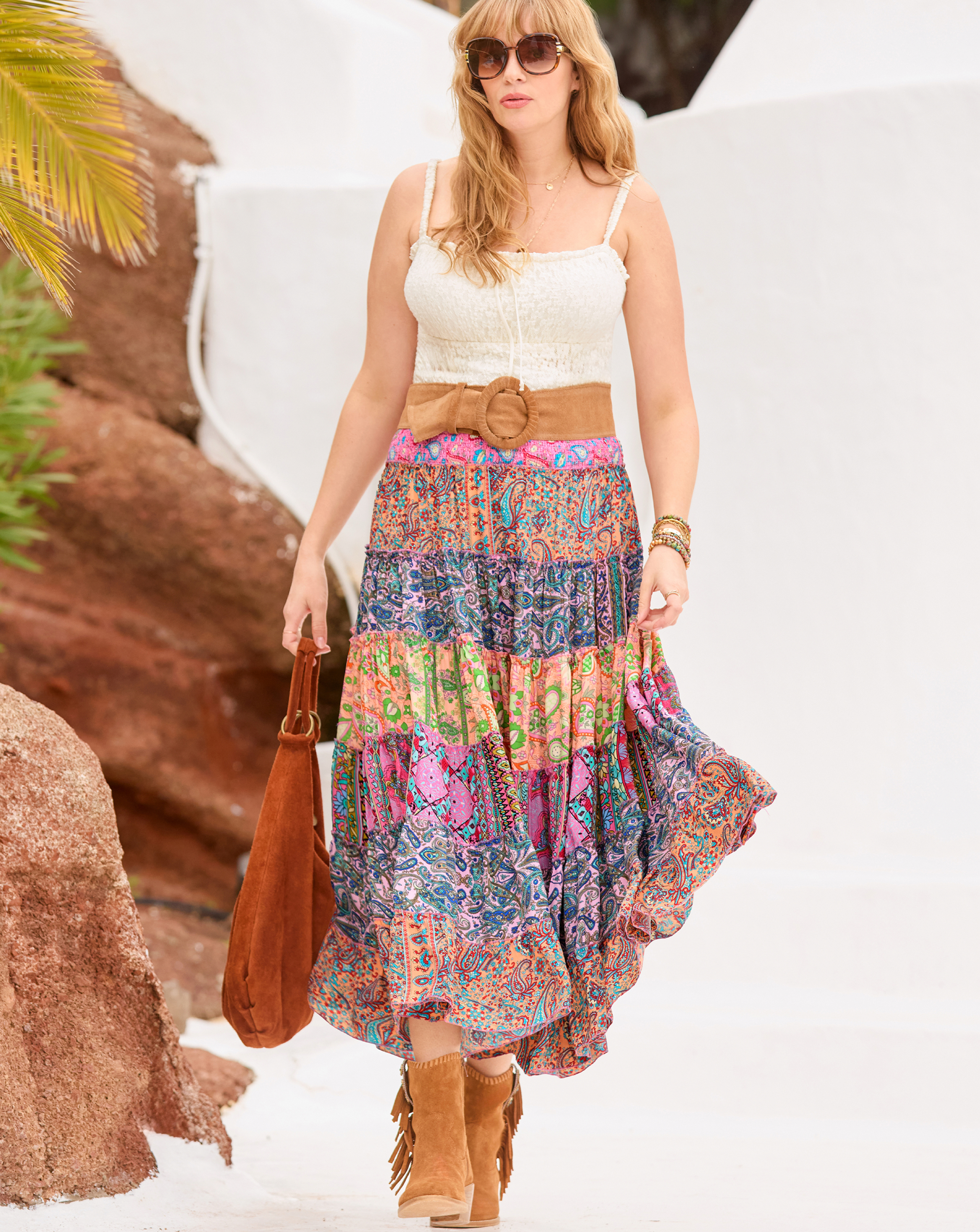 Boho Dreams Tiered Maxi Skirt