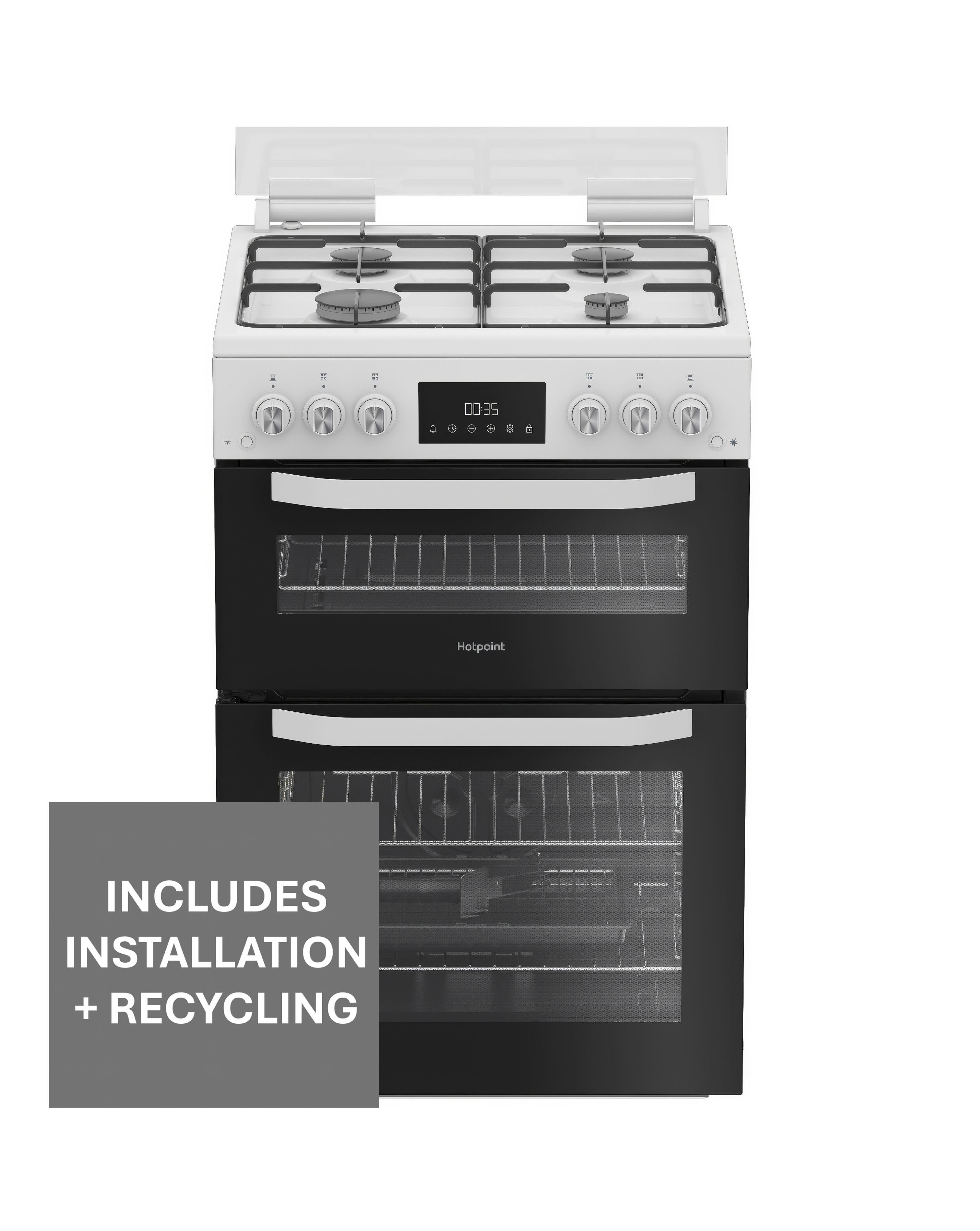 Hotpoint HTG6GDCW Gas Cooker Install