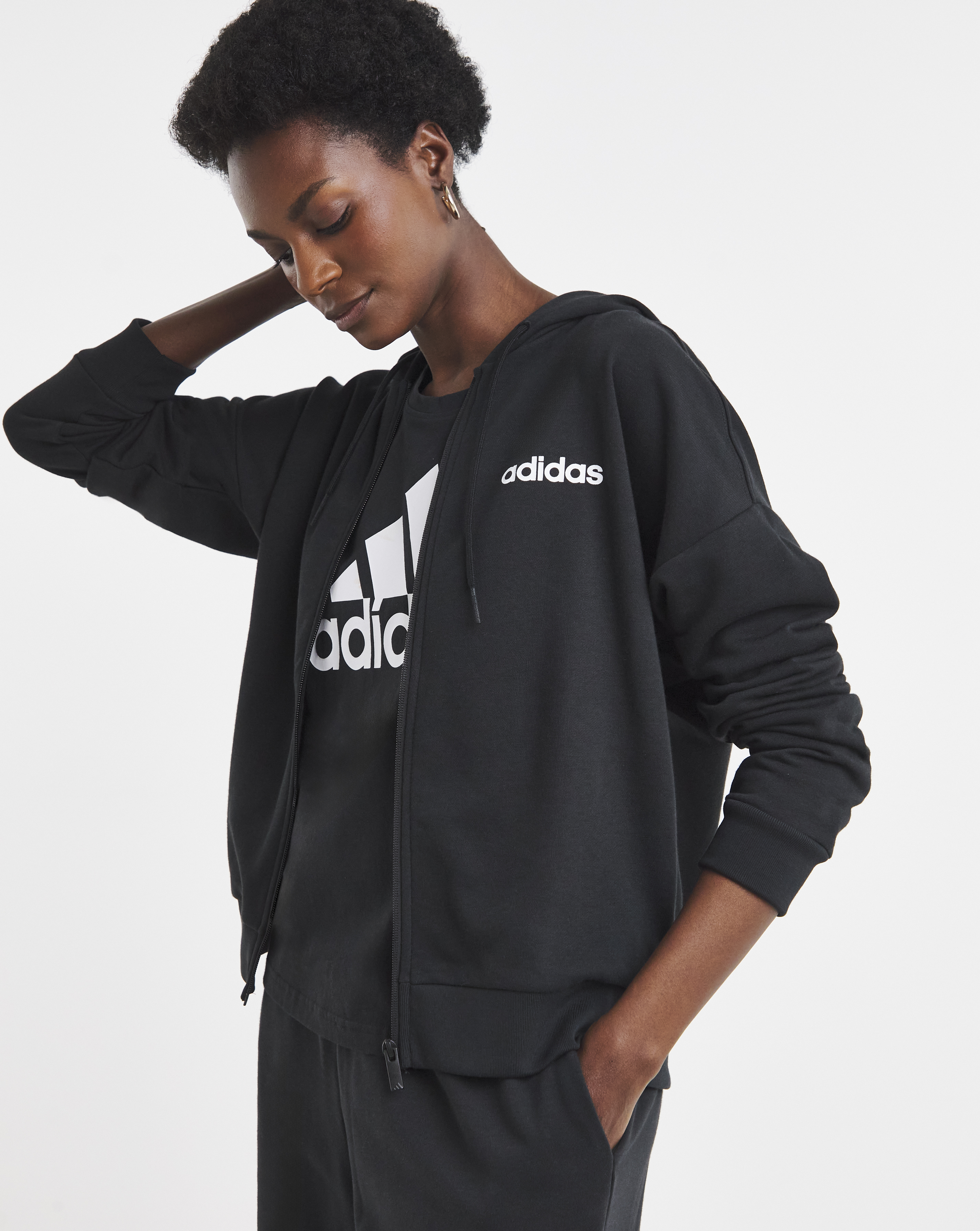 adidas Linear French Terry Hoodie