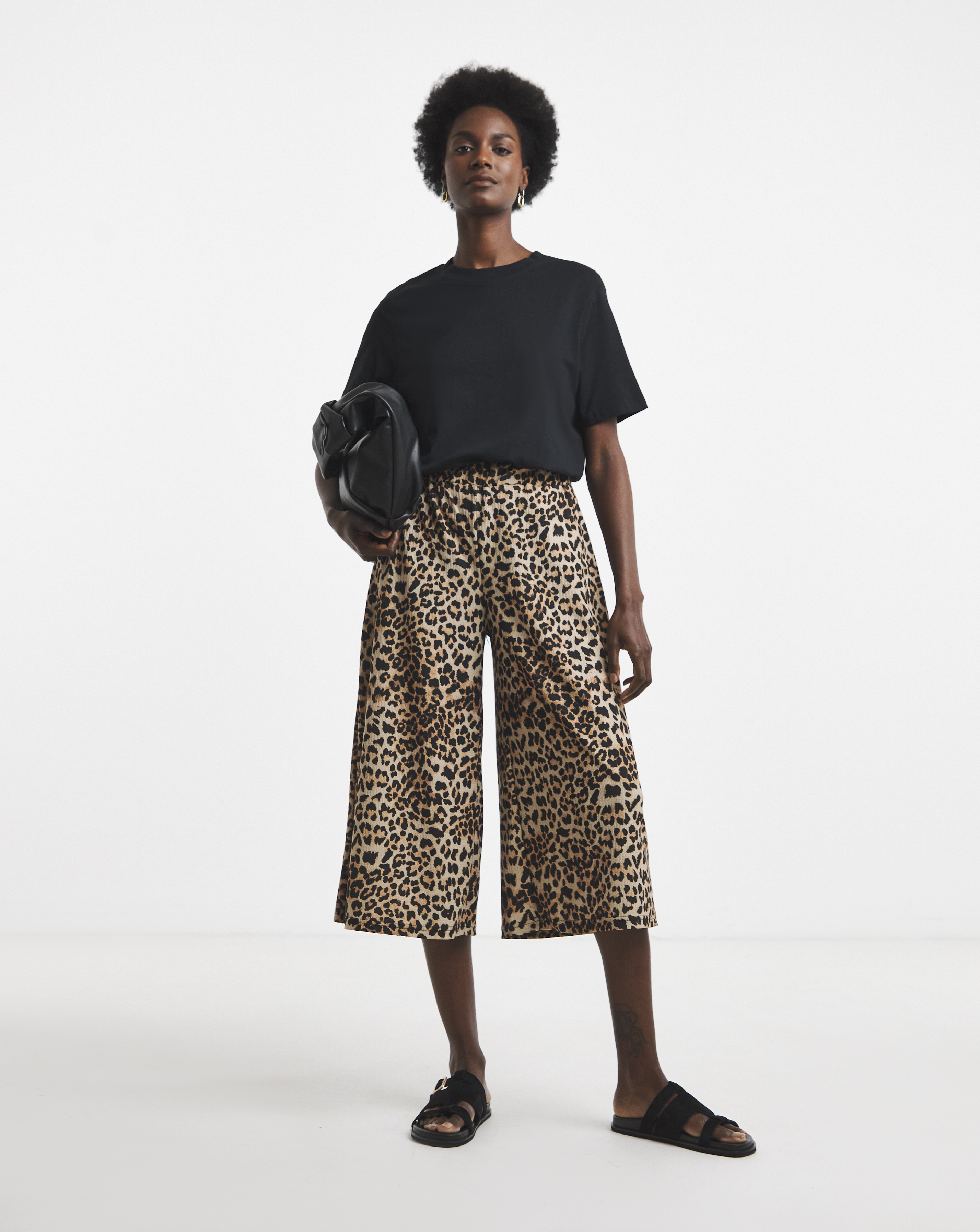 Leopard Jersey Culotte