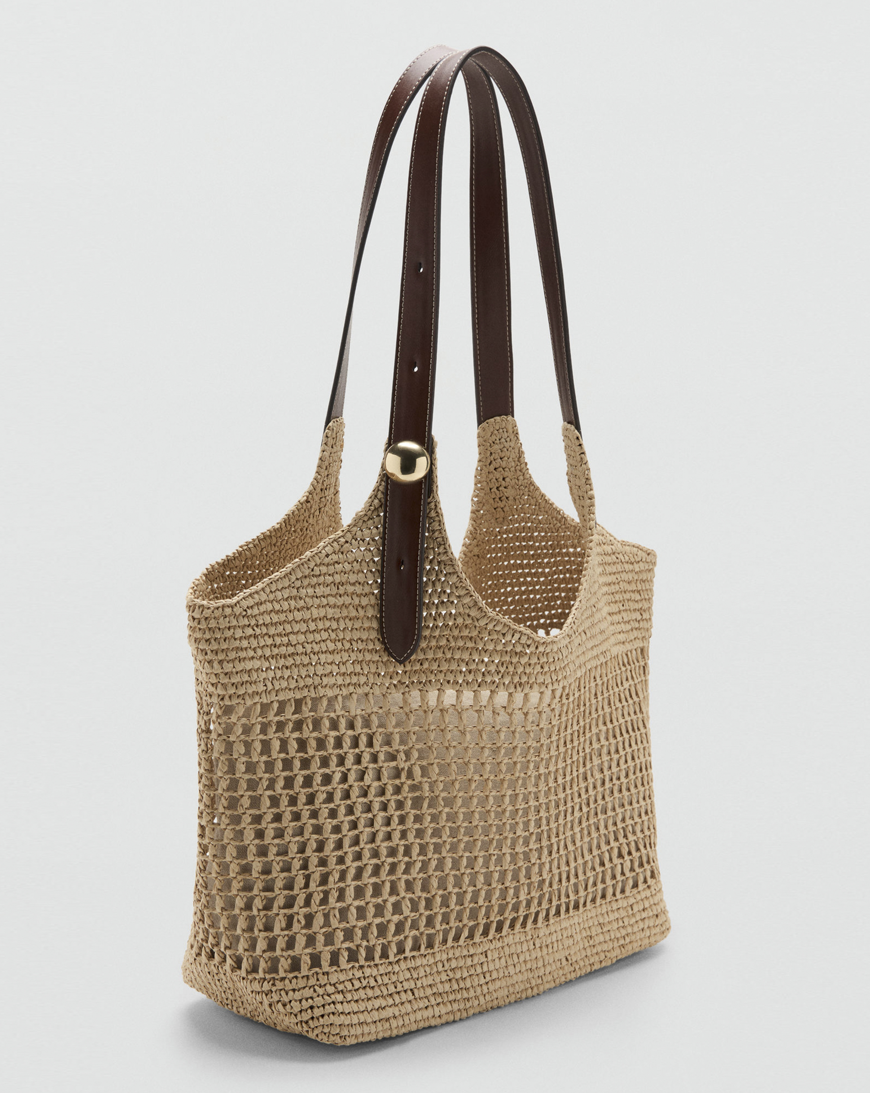 New In - Mango Natural Fibre Tote Bag