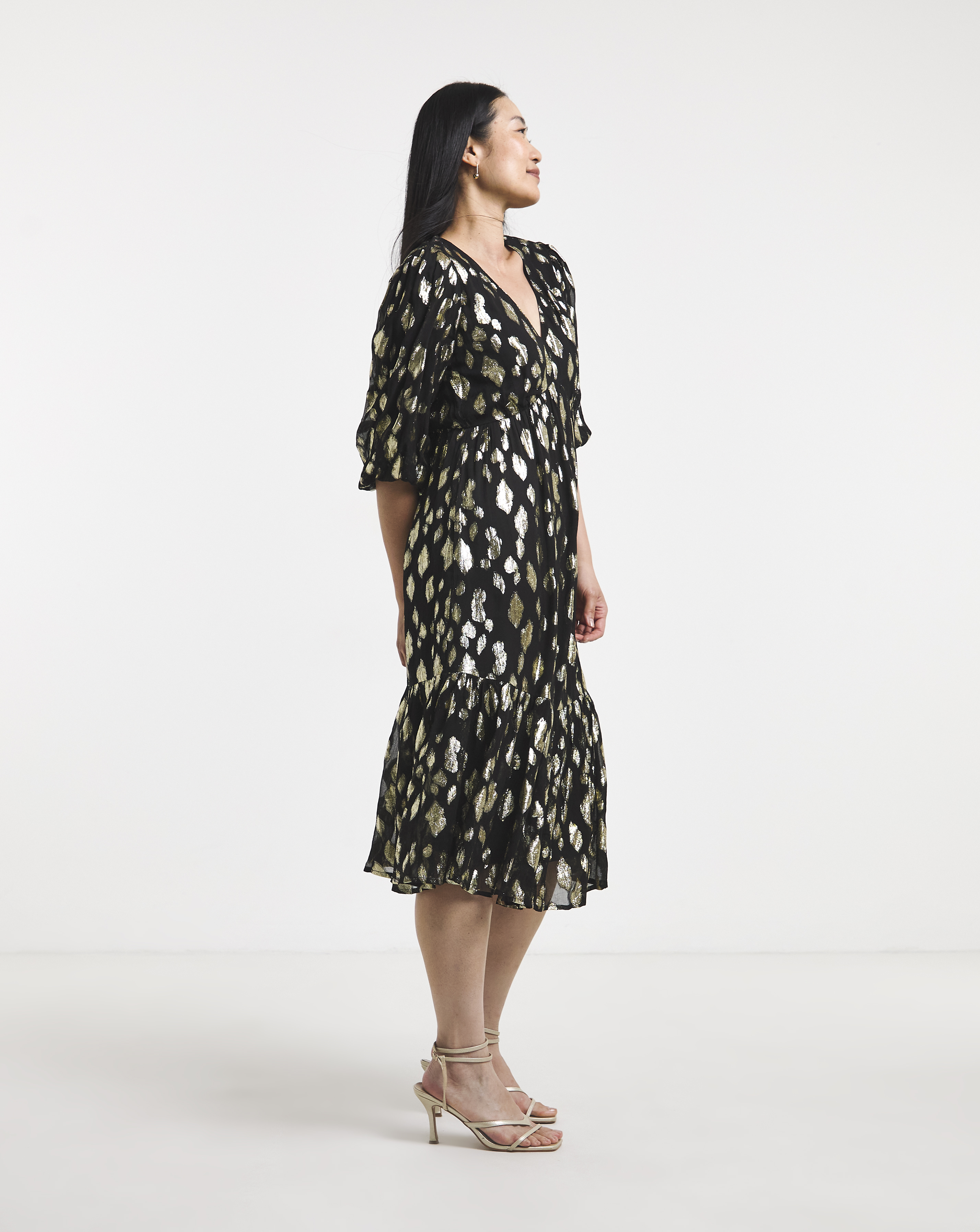 Animal Jacquard Maxi Dress