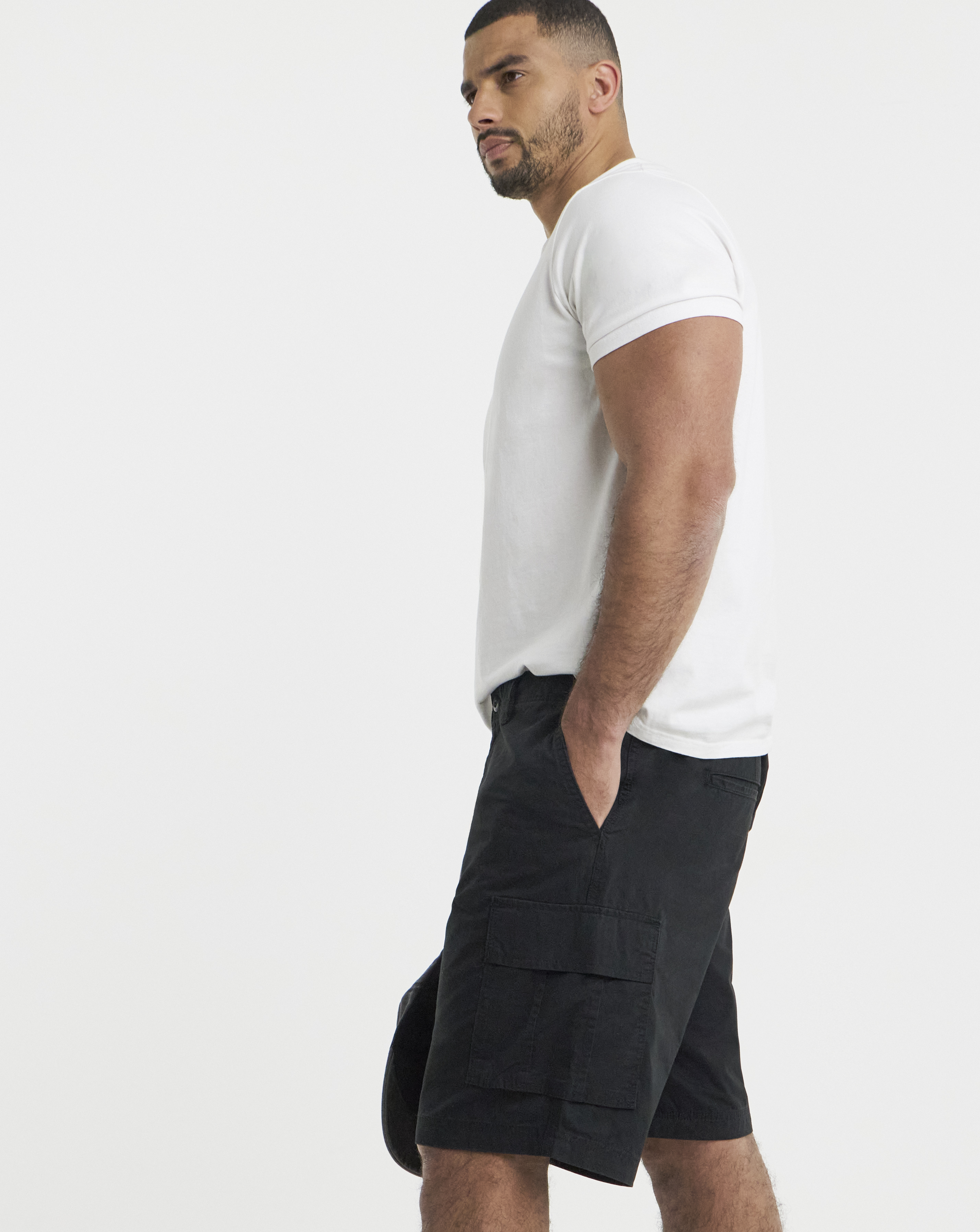 Jack & Jones Black Cole Cargo Short - Size 36