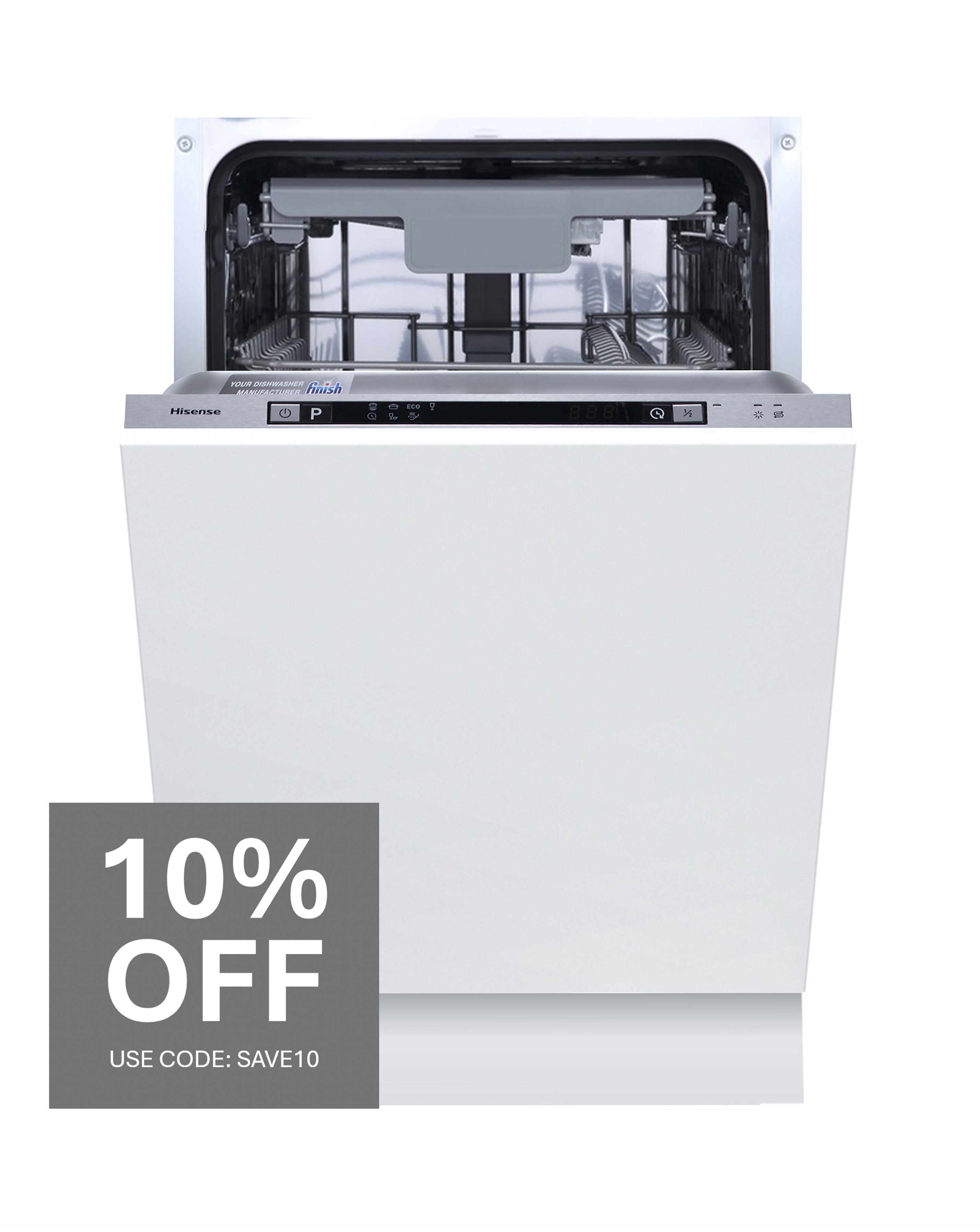 Hisense HV523E15UK Integ DishWash 10 Pl