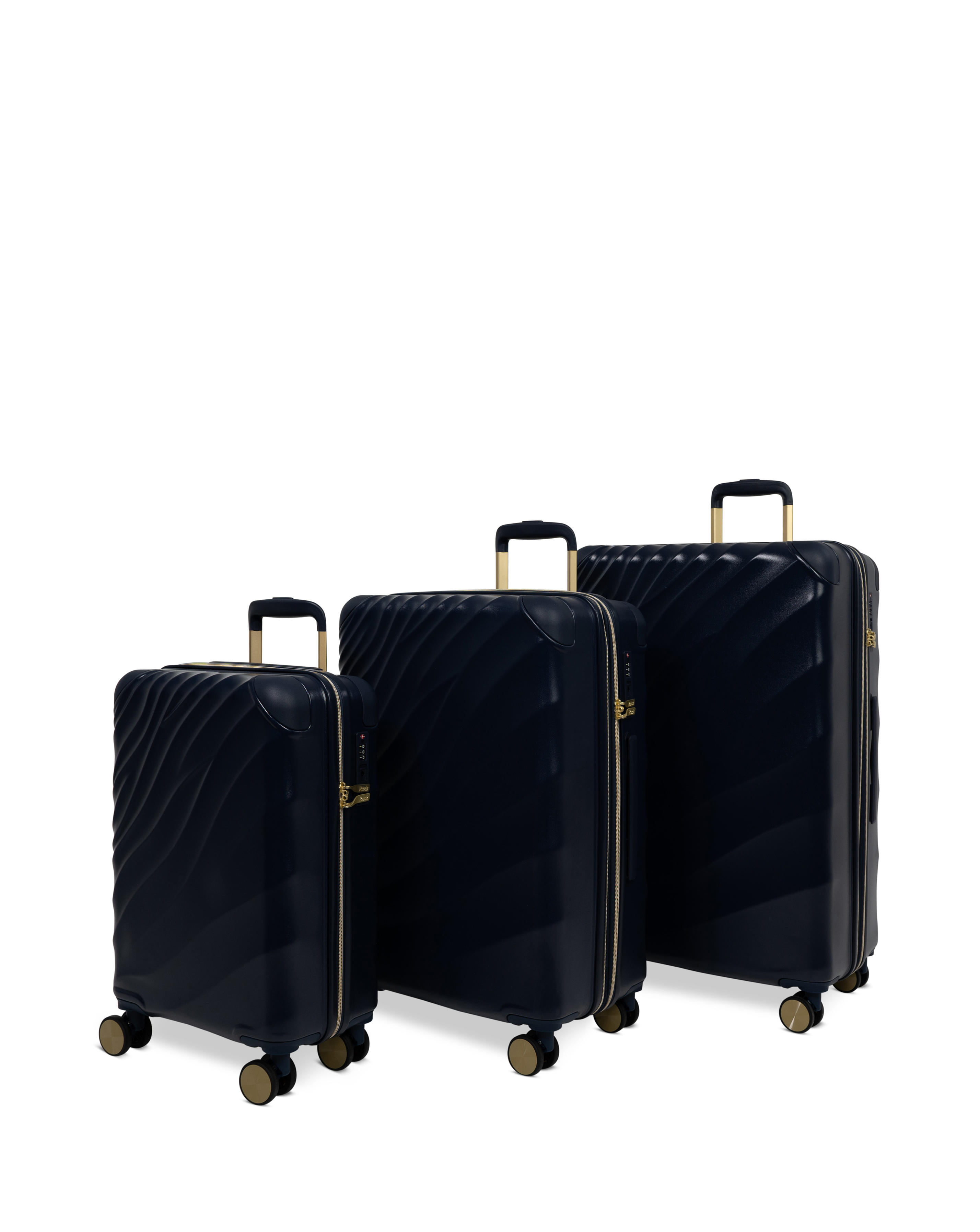 Rock Sahara 3pc Hardshell Suitcase Set