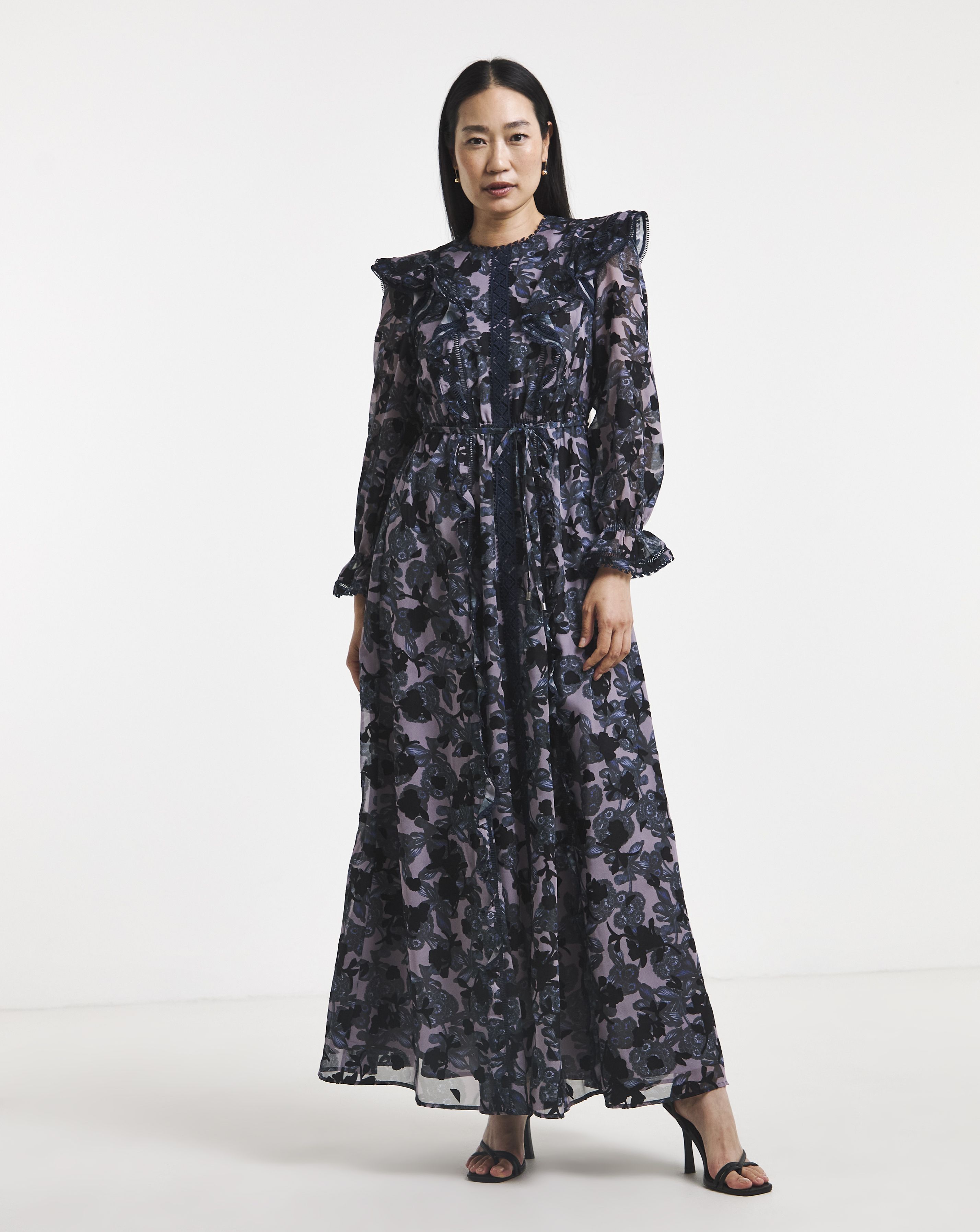 Ted Baker Alexieh Ruffle Floral Maxi Dress