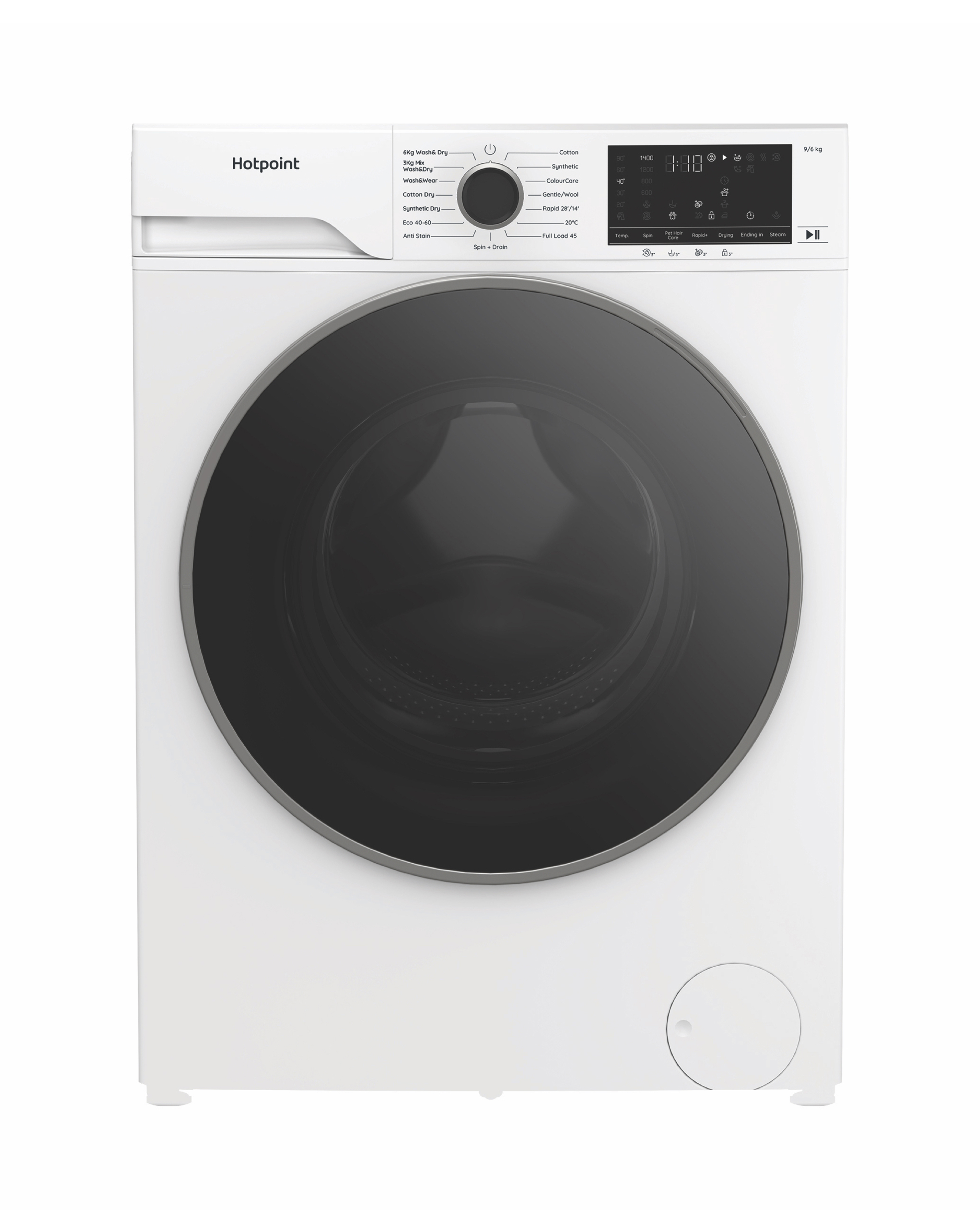 Hotpoint HBD 9681 ANTI STAIN UK 9+6kg- White