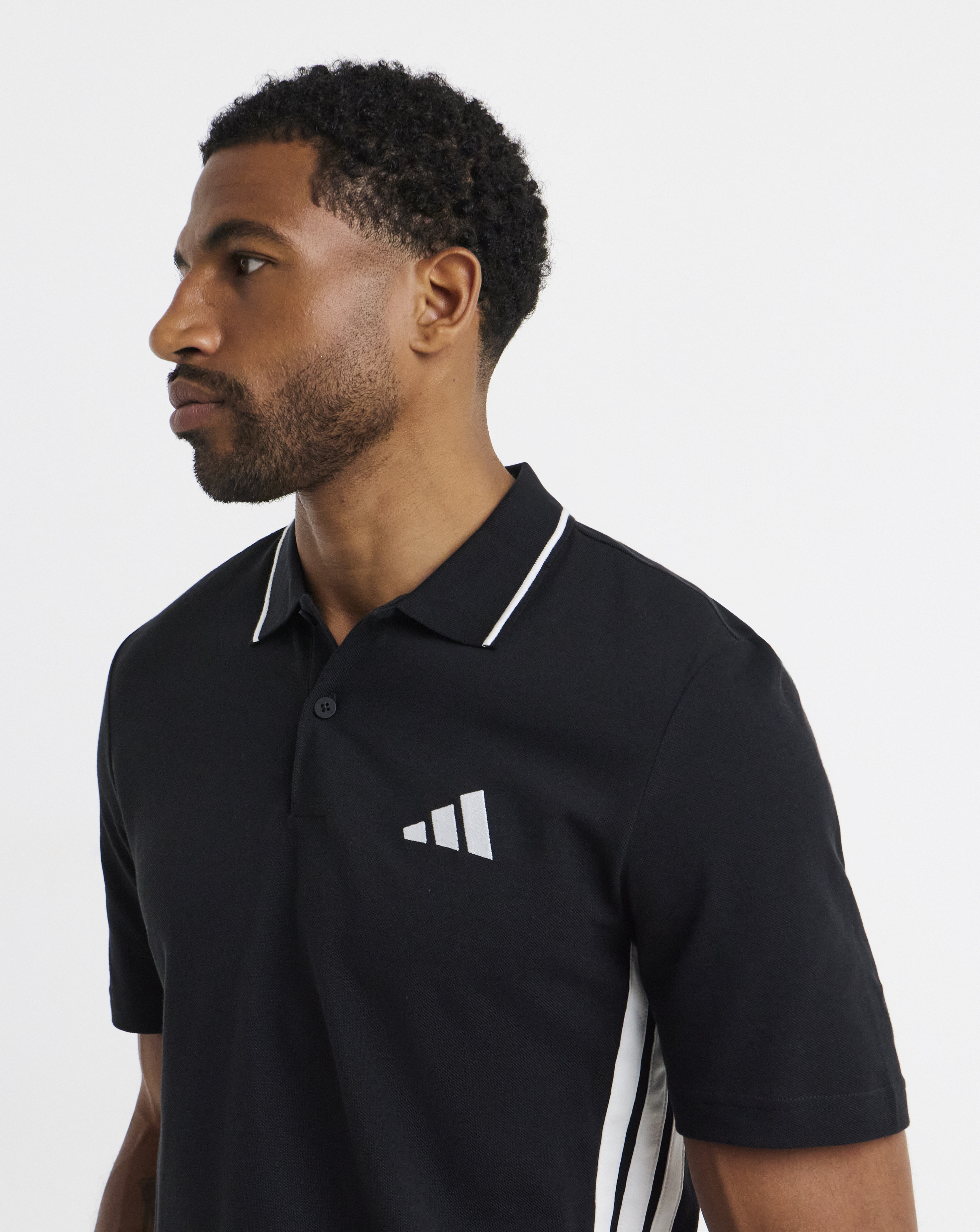 adidas 3 Stripes Pique Polo