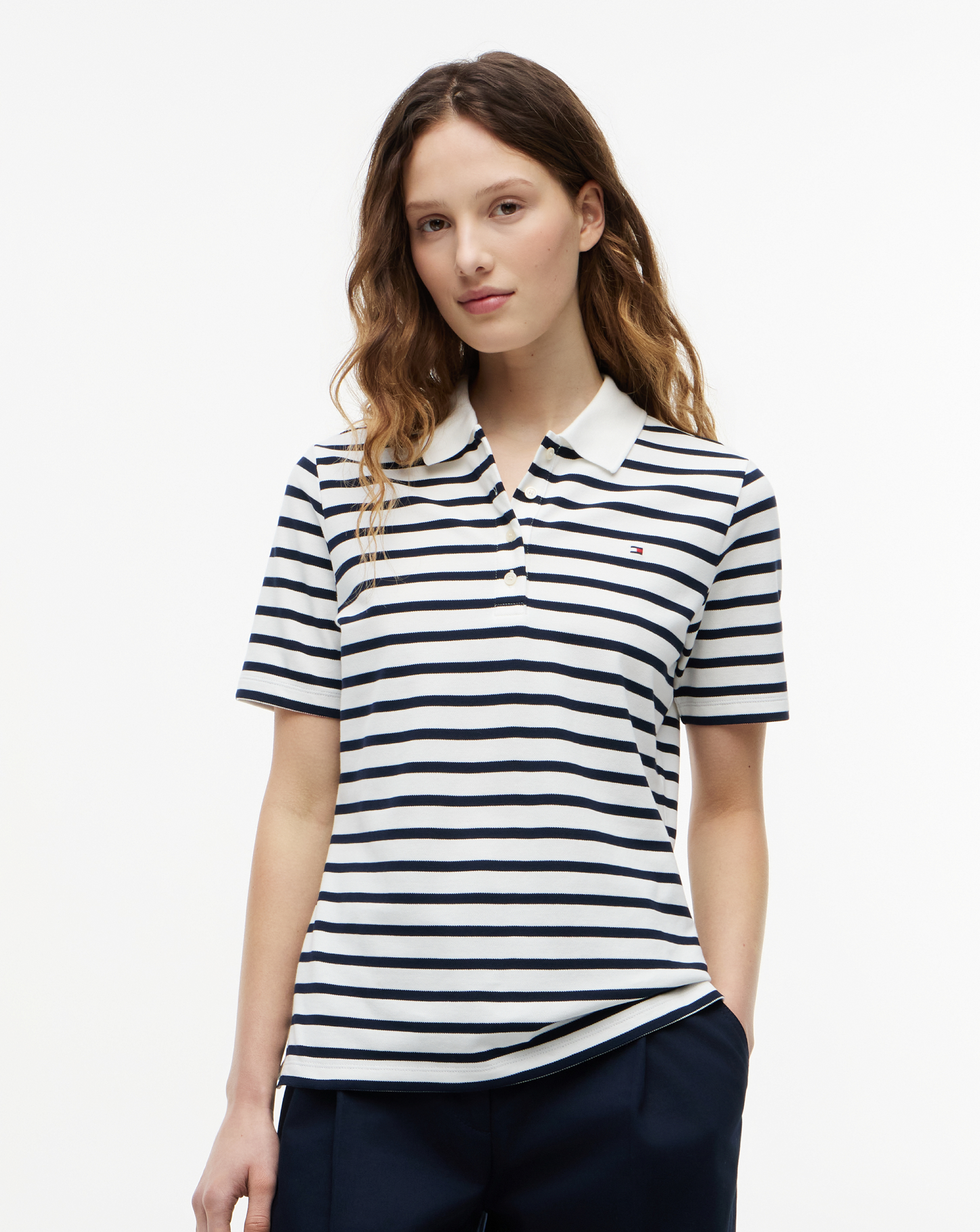 New In - Tommy Hilfiger 1985 Stripe Pique Polo SS
