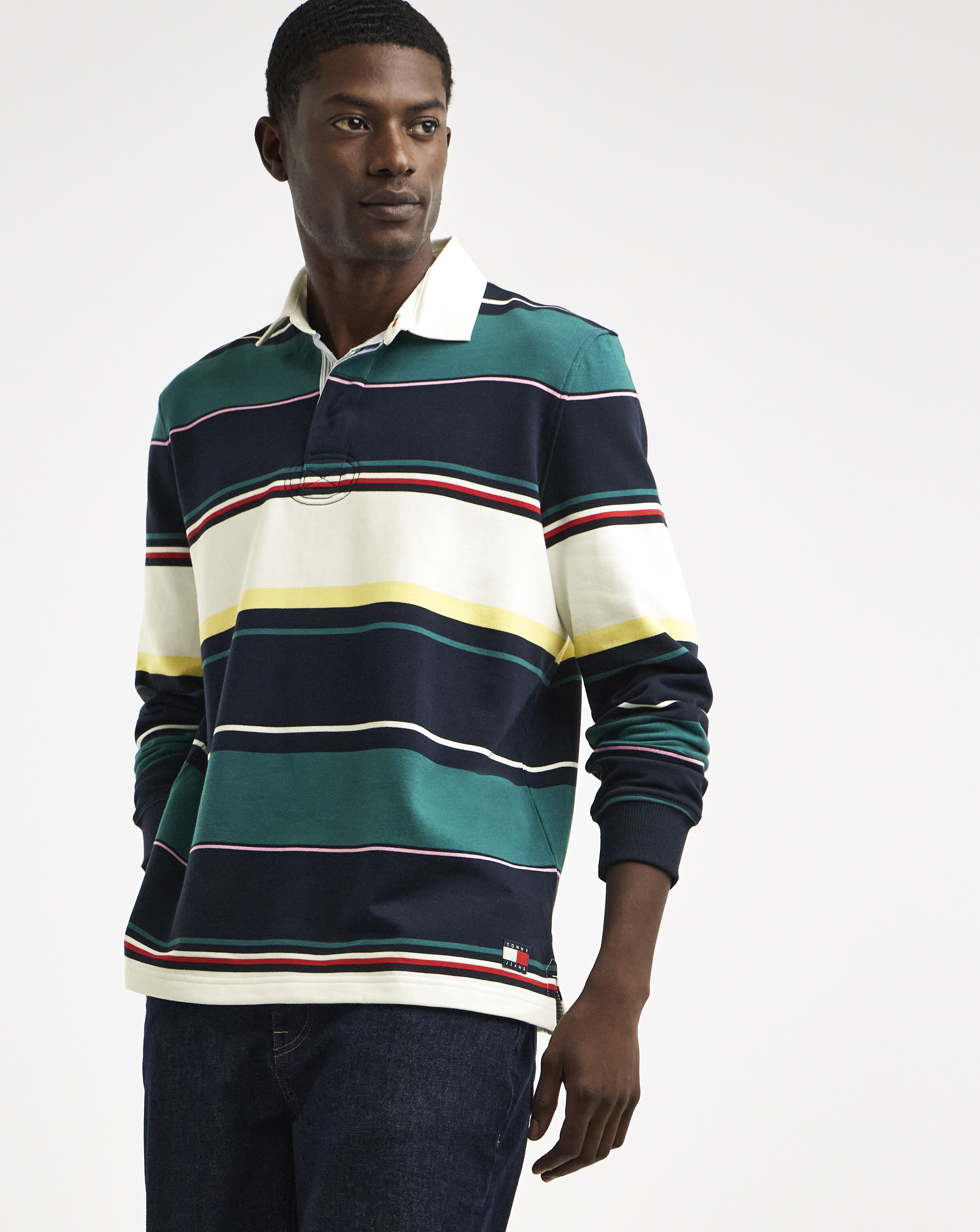Tommy Jenas Relax Fit Stripe Rugby