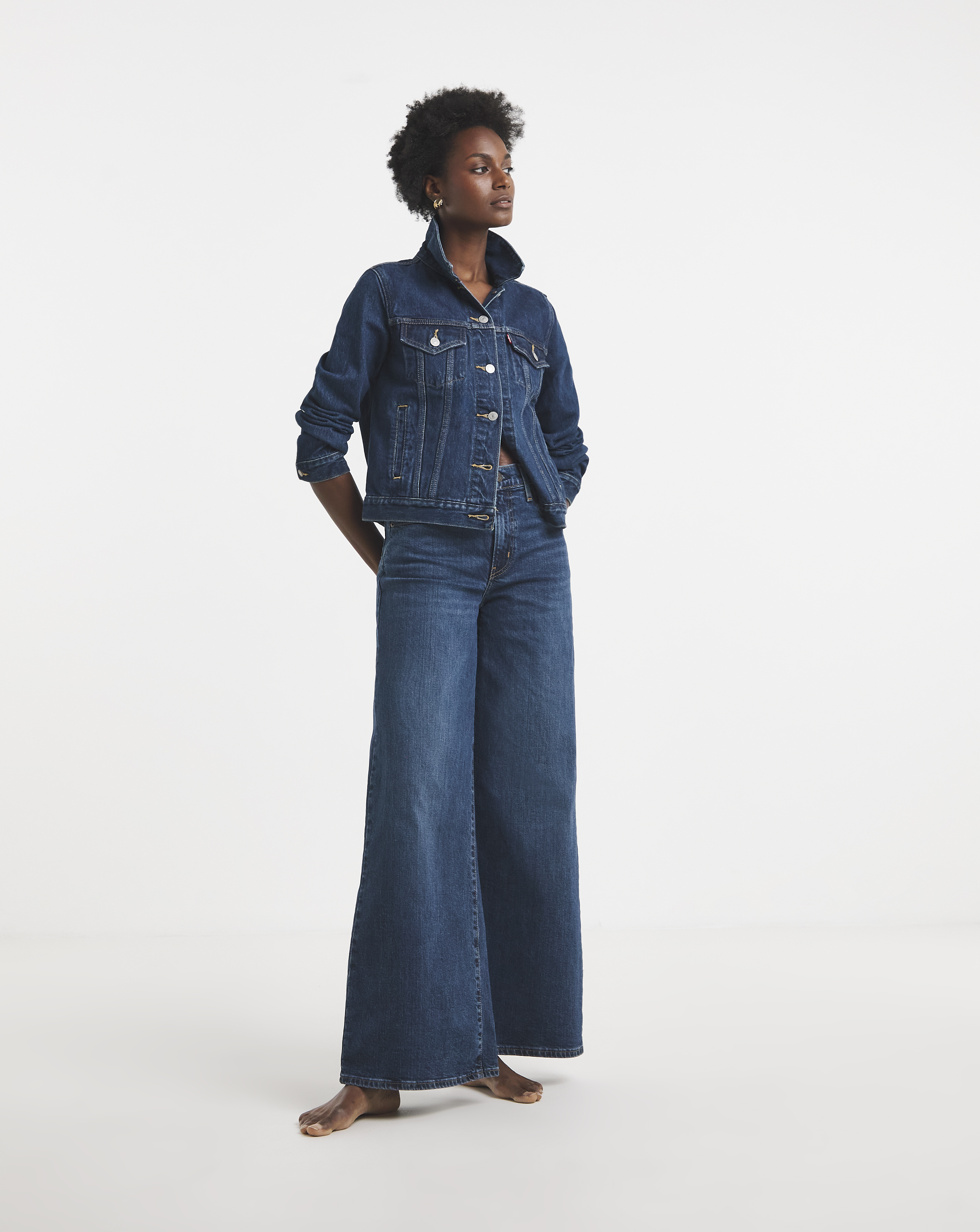 Levi's 728 High Rise Wide Leg Jean