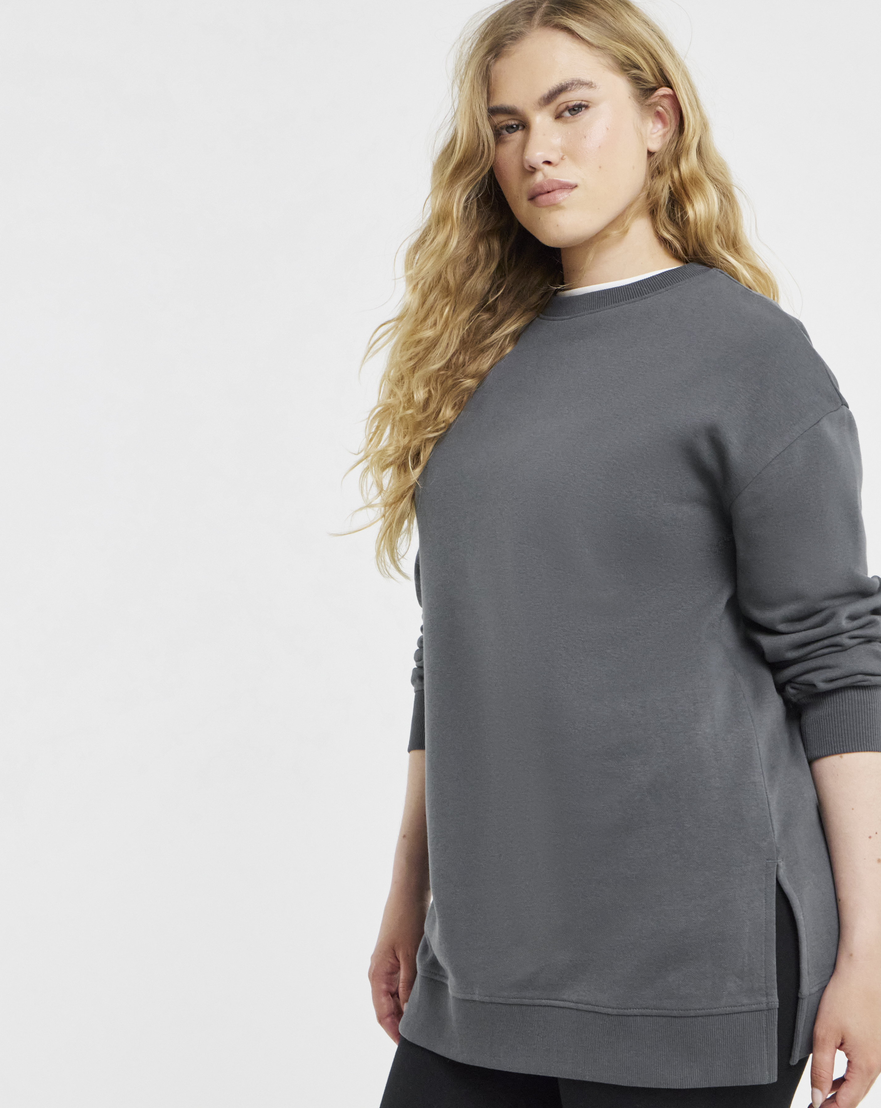New In - Side Split Sweatshirt Tunic