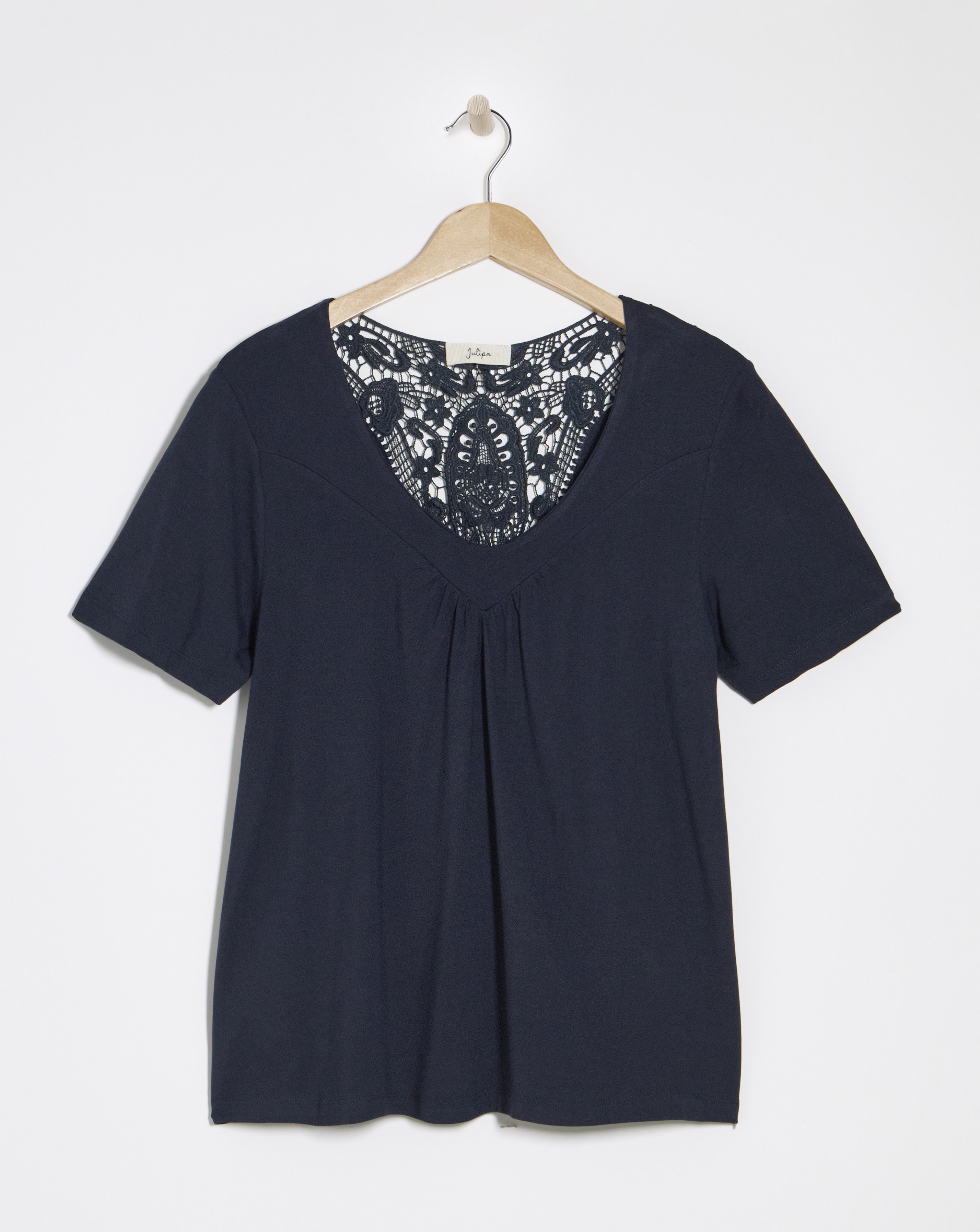 Julipa Lace Back Jersey Top