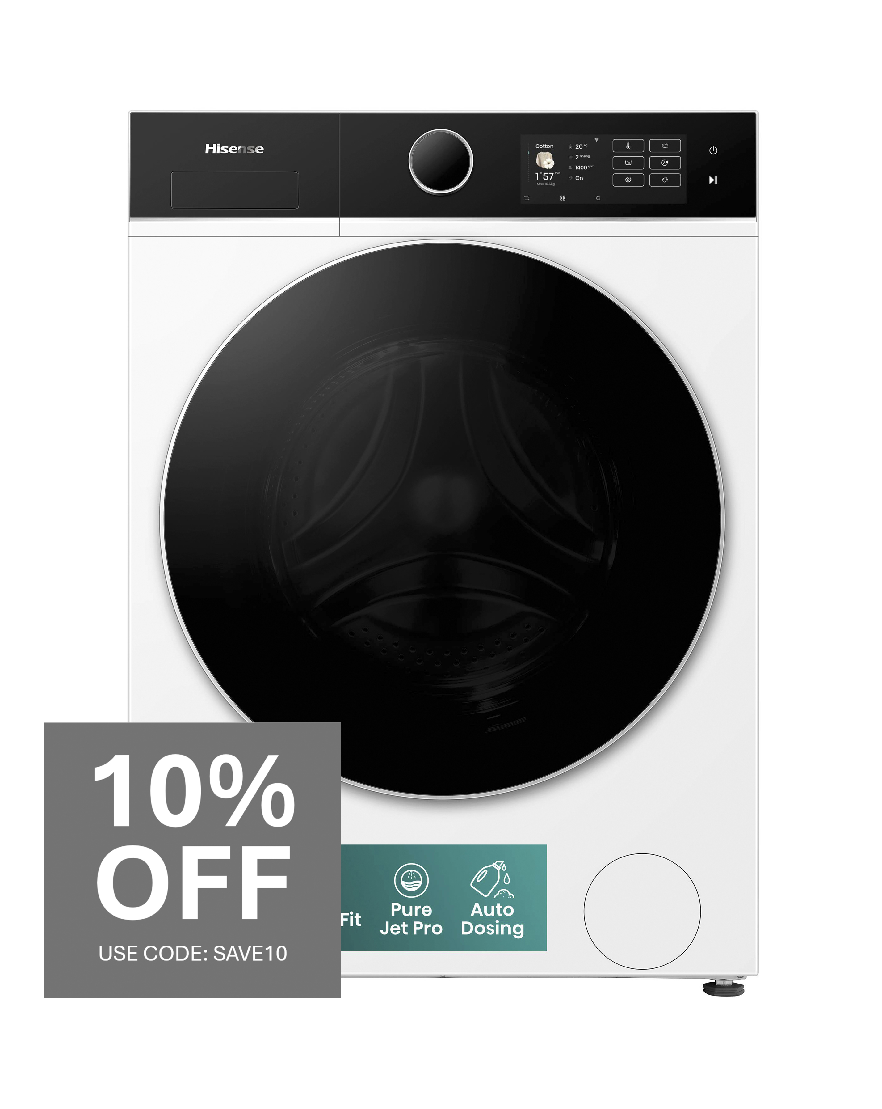 Hisense WF5I1045BWQ White