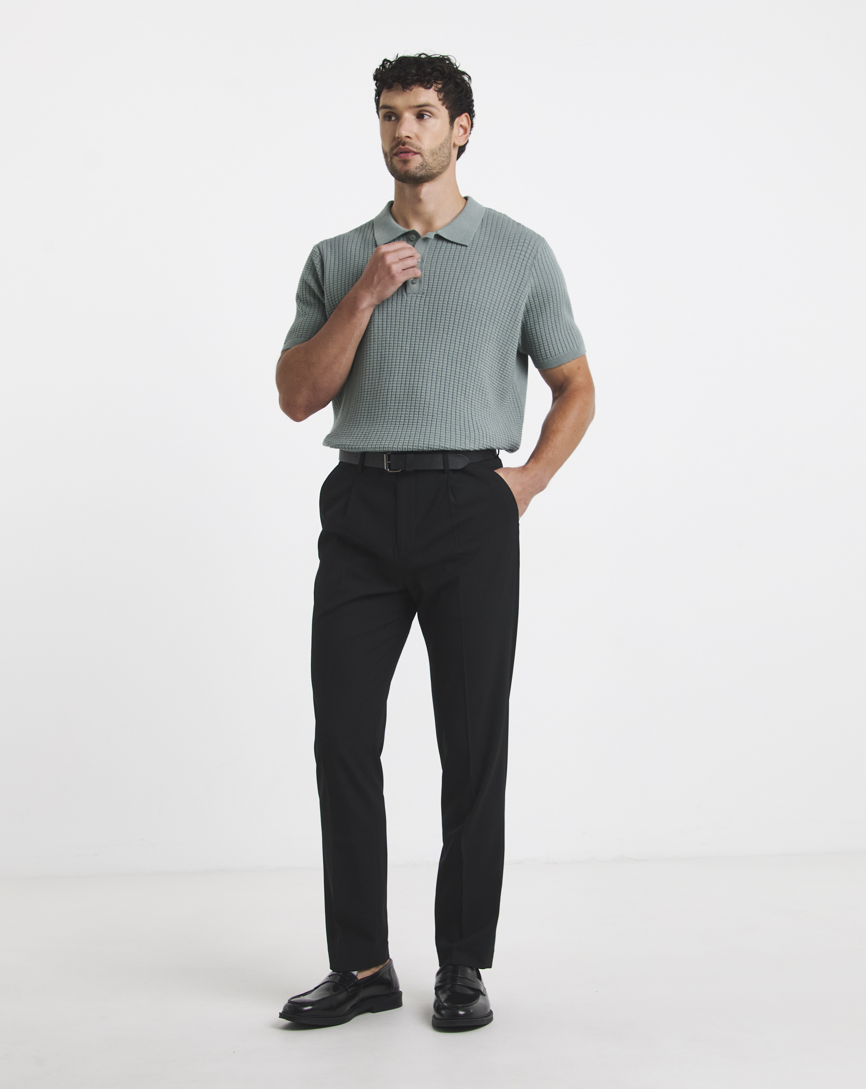 Regular Fit Pleat Front Formal Trouser