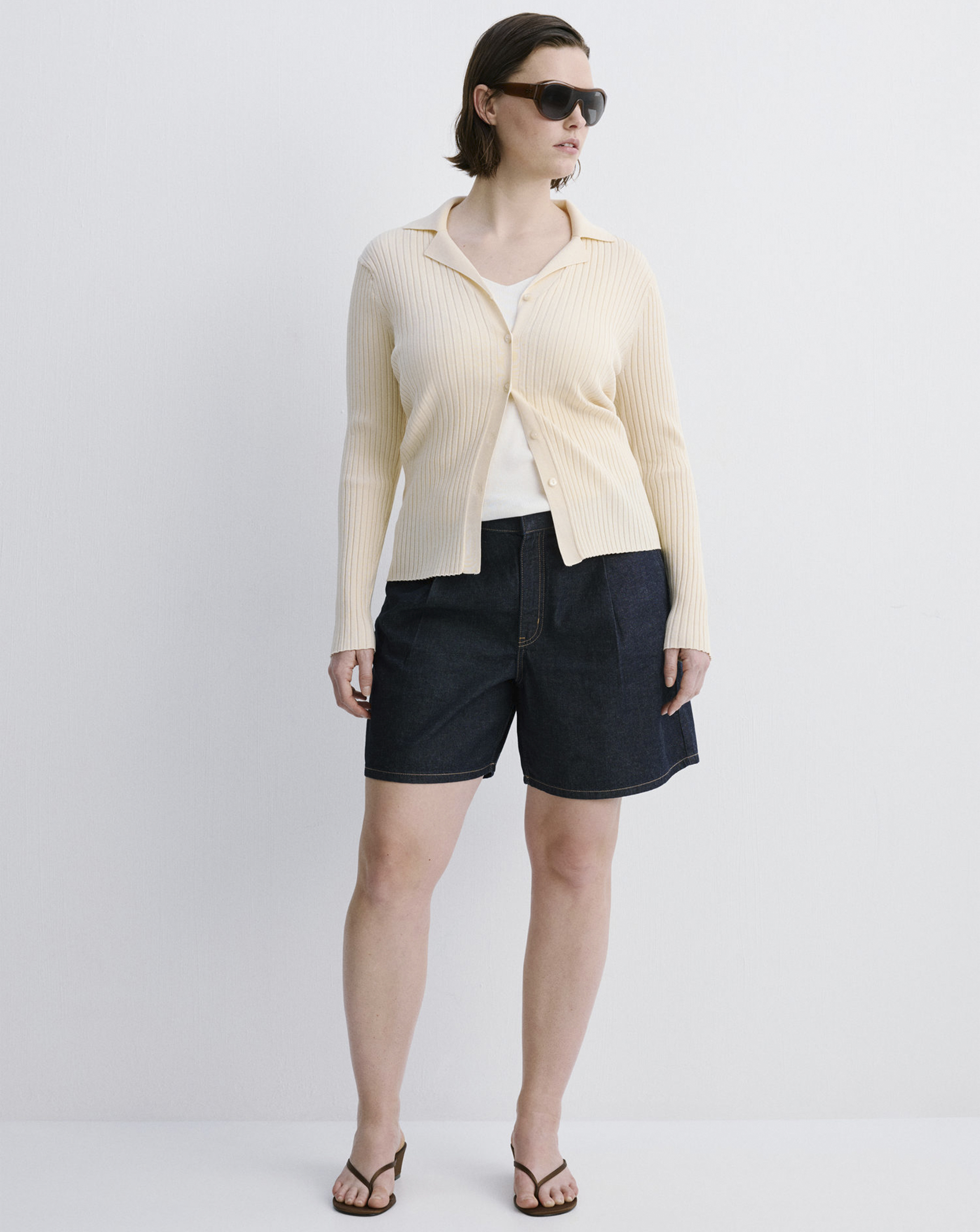 New In - Mango Mid- Rise Denim Bermuda Shorts
