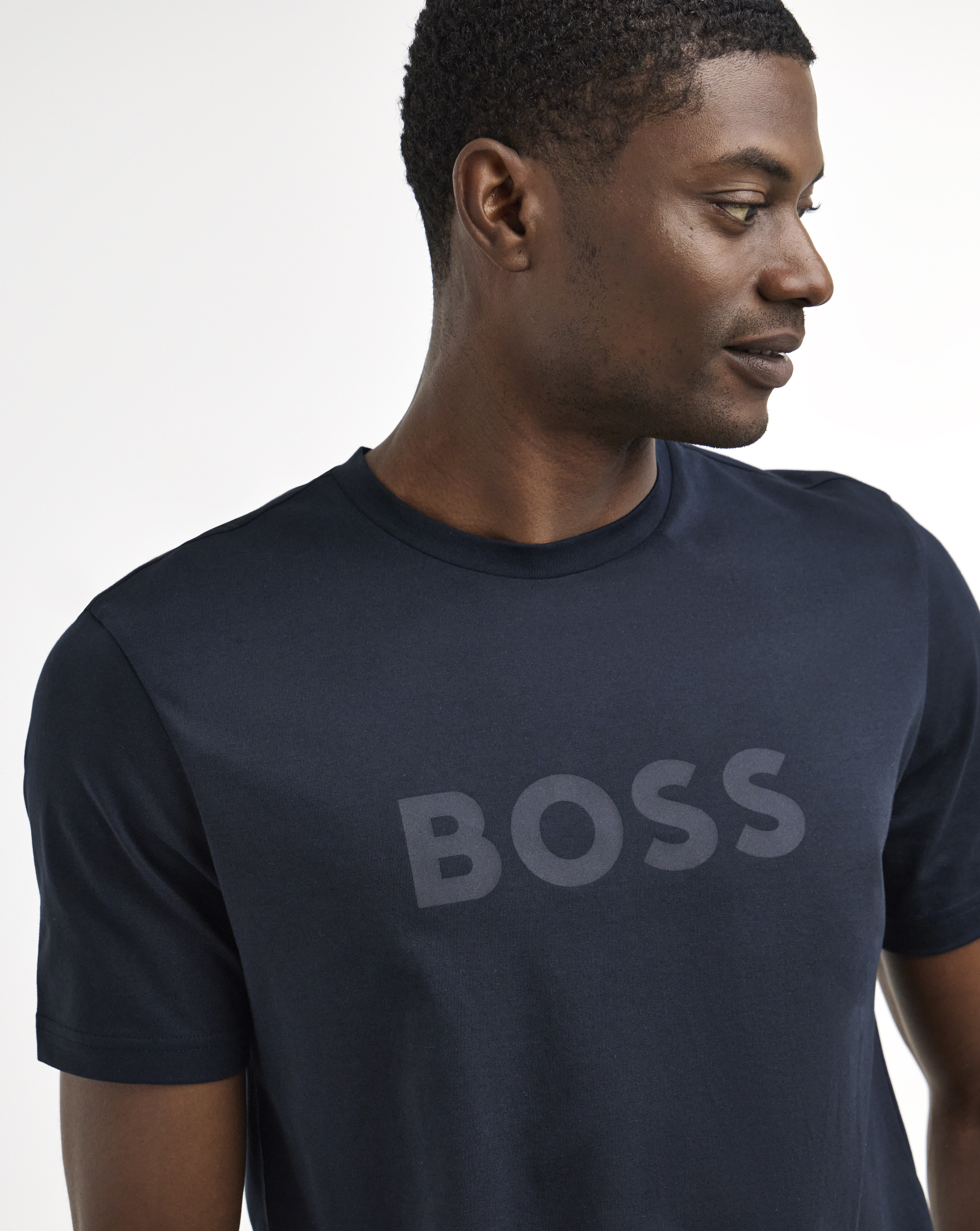 BOSS Logo T-Shirt - Navy