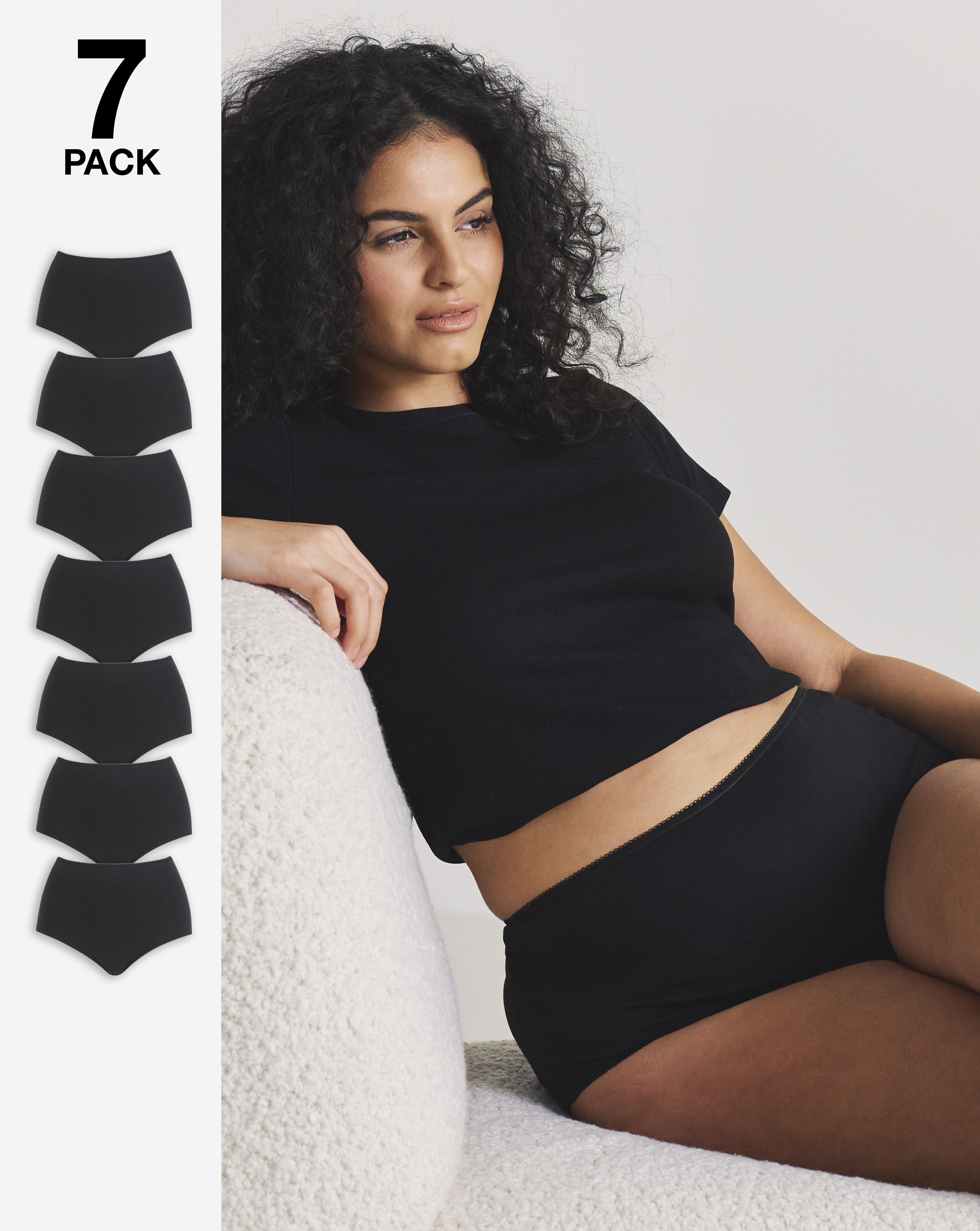 Pretty Secrets 7 Pack Full Fit Knickers