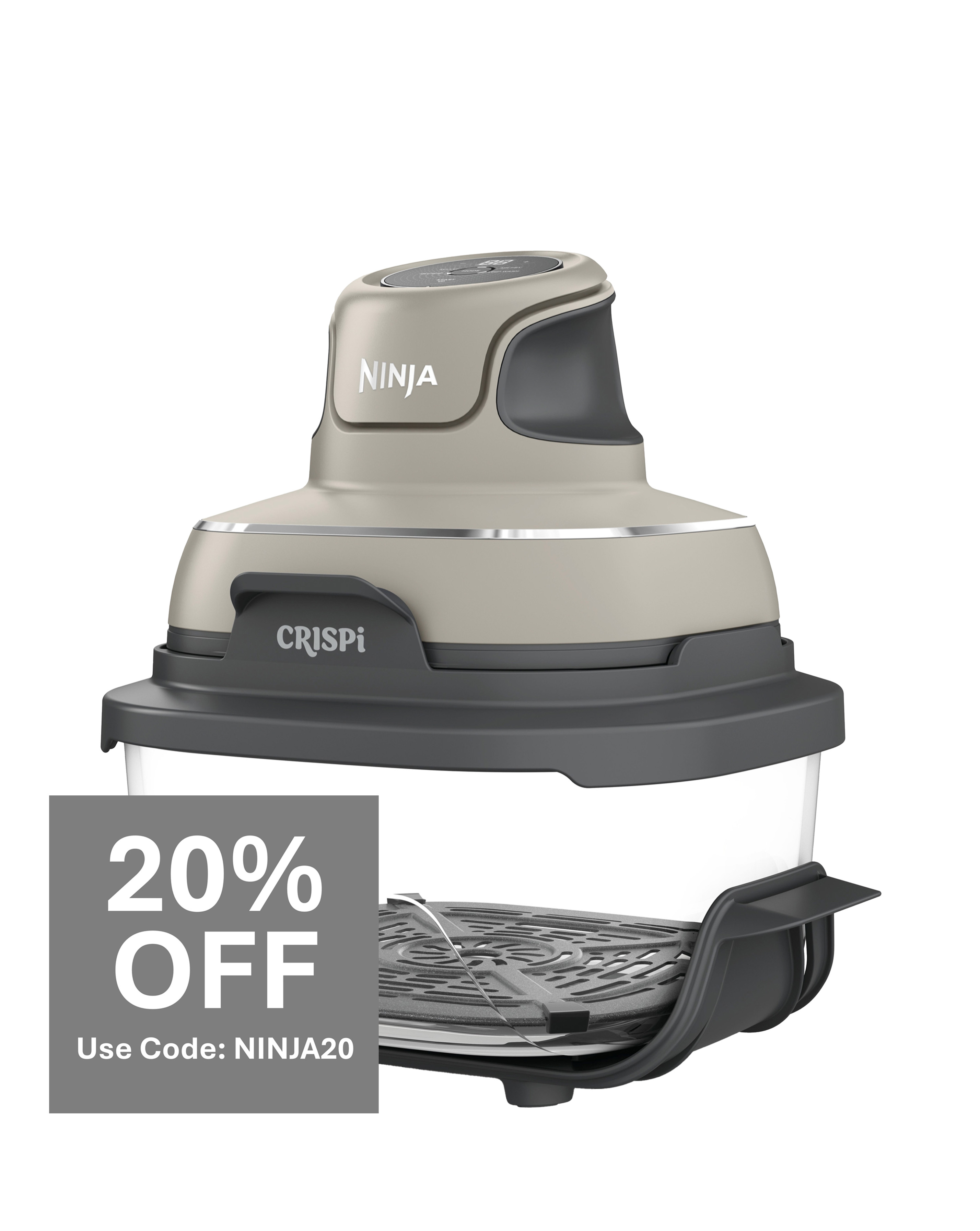 Ninja Crispi 4-in-1 Portable Air Fryer - Stone