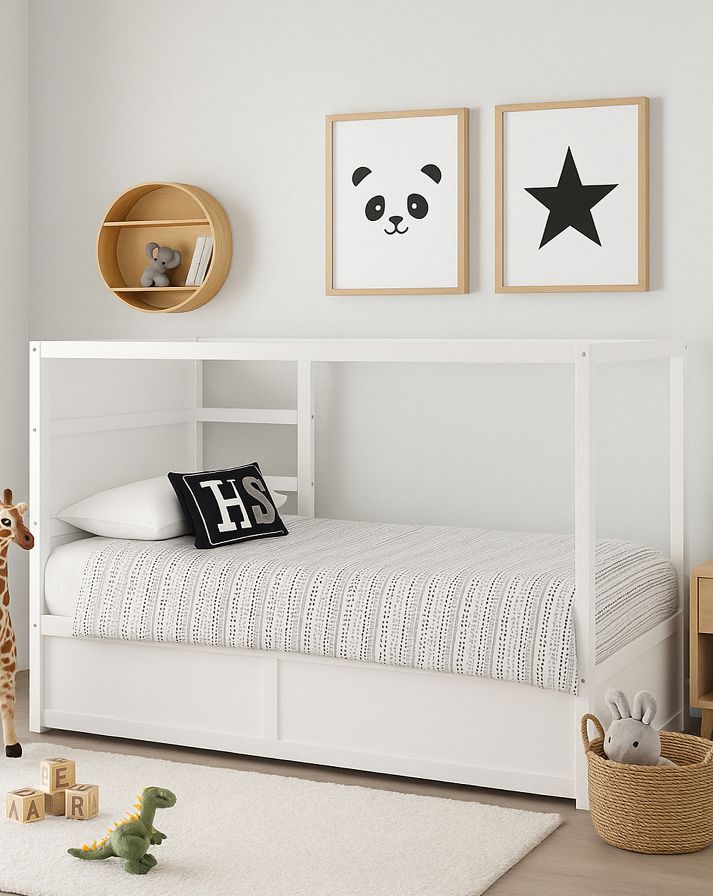 Aspire Hideout Reversible Midsleeper Children's Bed With - White - Single - Image 4