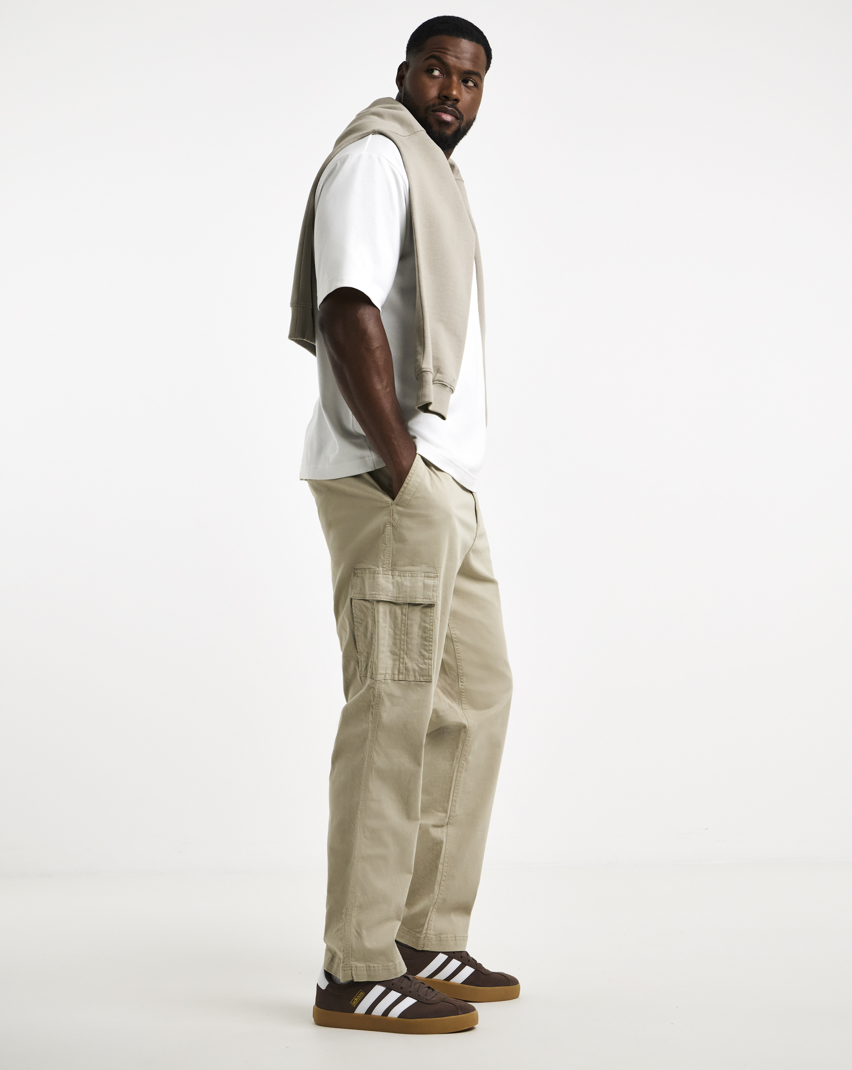 Cotton Stretch Cargo Trouser