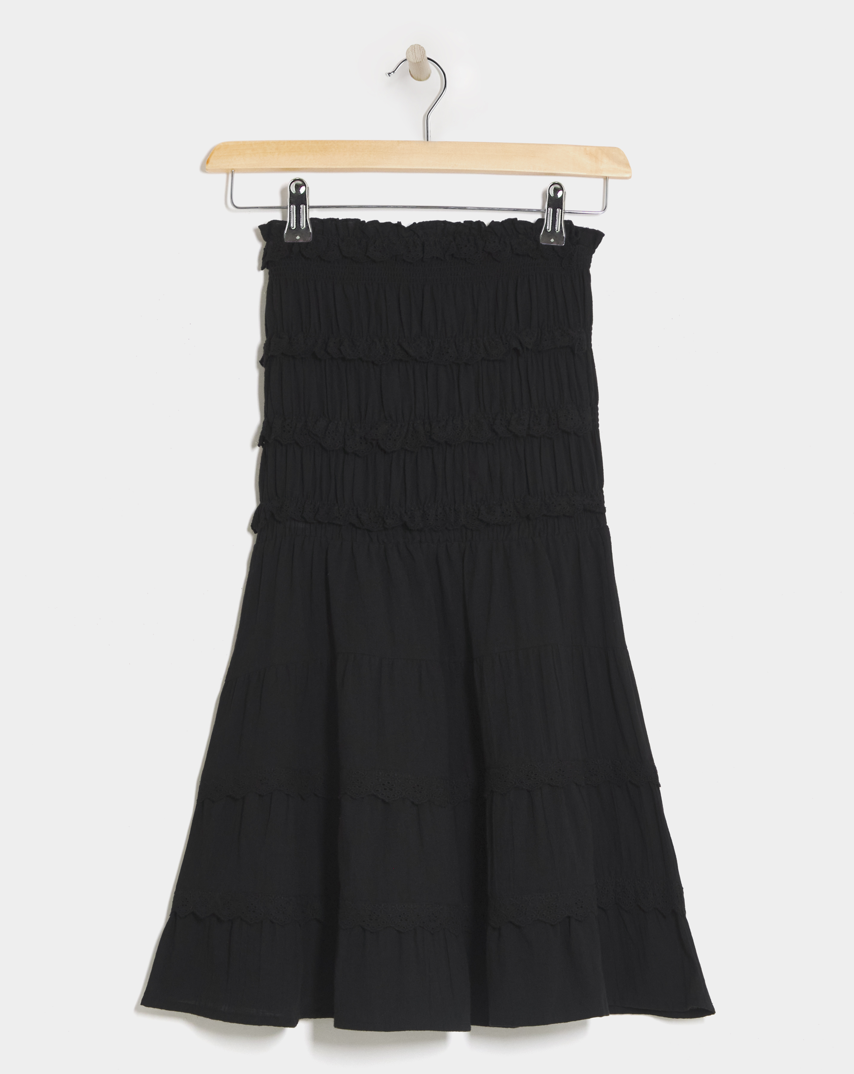 Beach To Beach Broderie Trim Mini Beach Dress