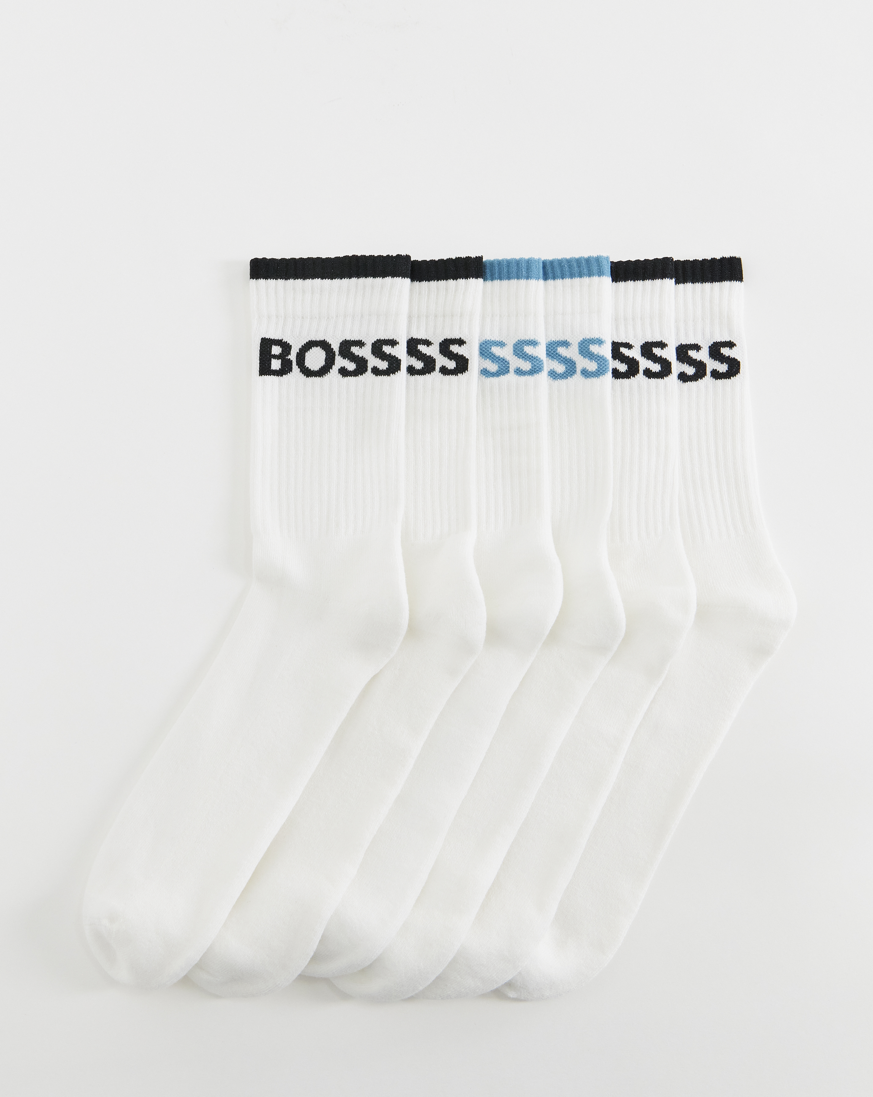 BOSS 6 Pack Stripe Sport Socks