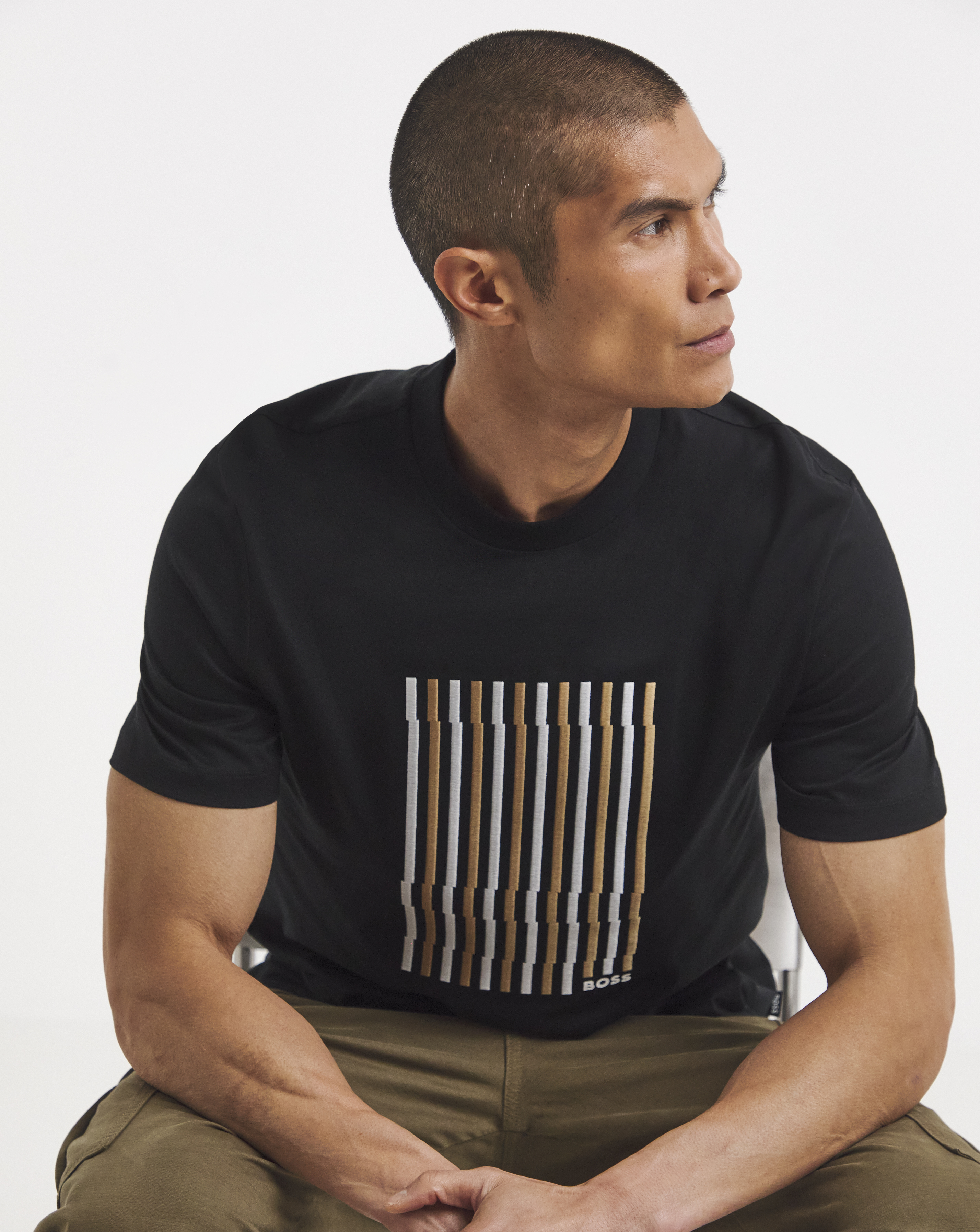 BOSS Embroidered Graphic T-Shirt